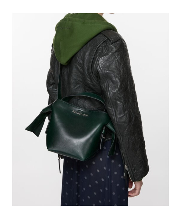 Shop Acne Studios Mini Musubi Crossbody Bag In Black