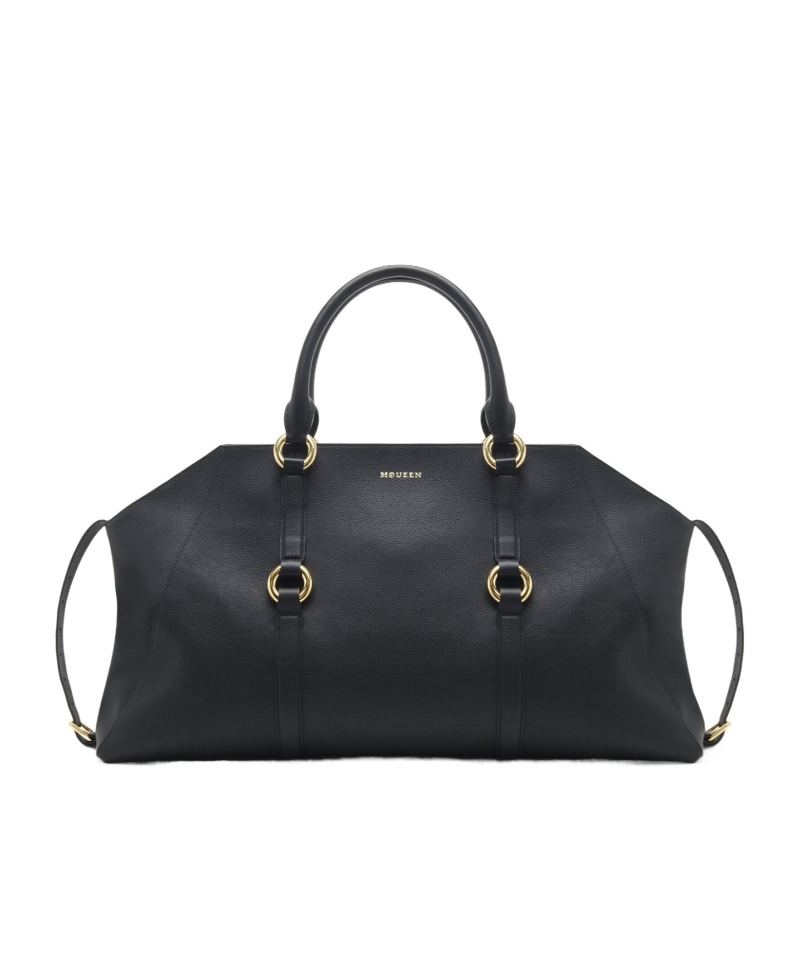 Alexander Mcqueen Farringdon Maxi Bag In Black In Black