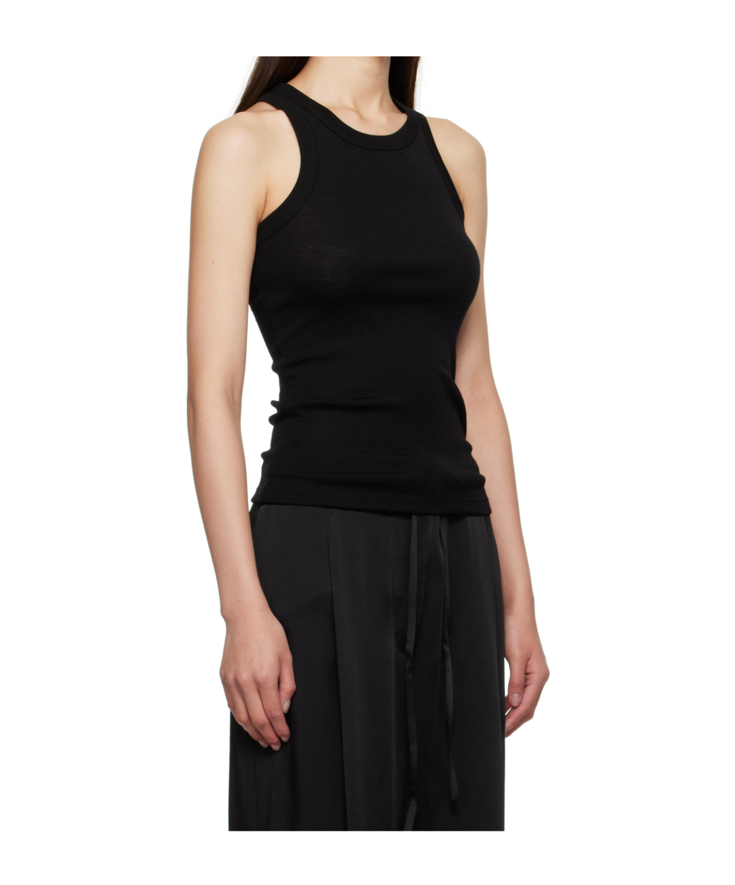 Rohe Crew Neck Knitted Vest In Black