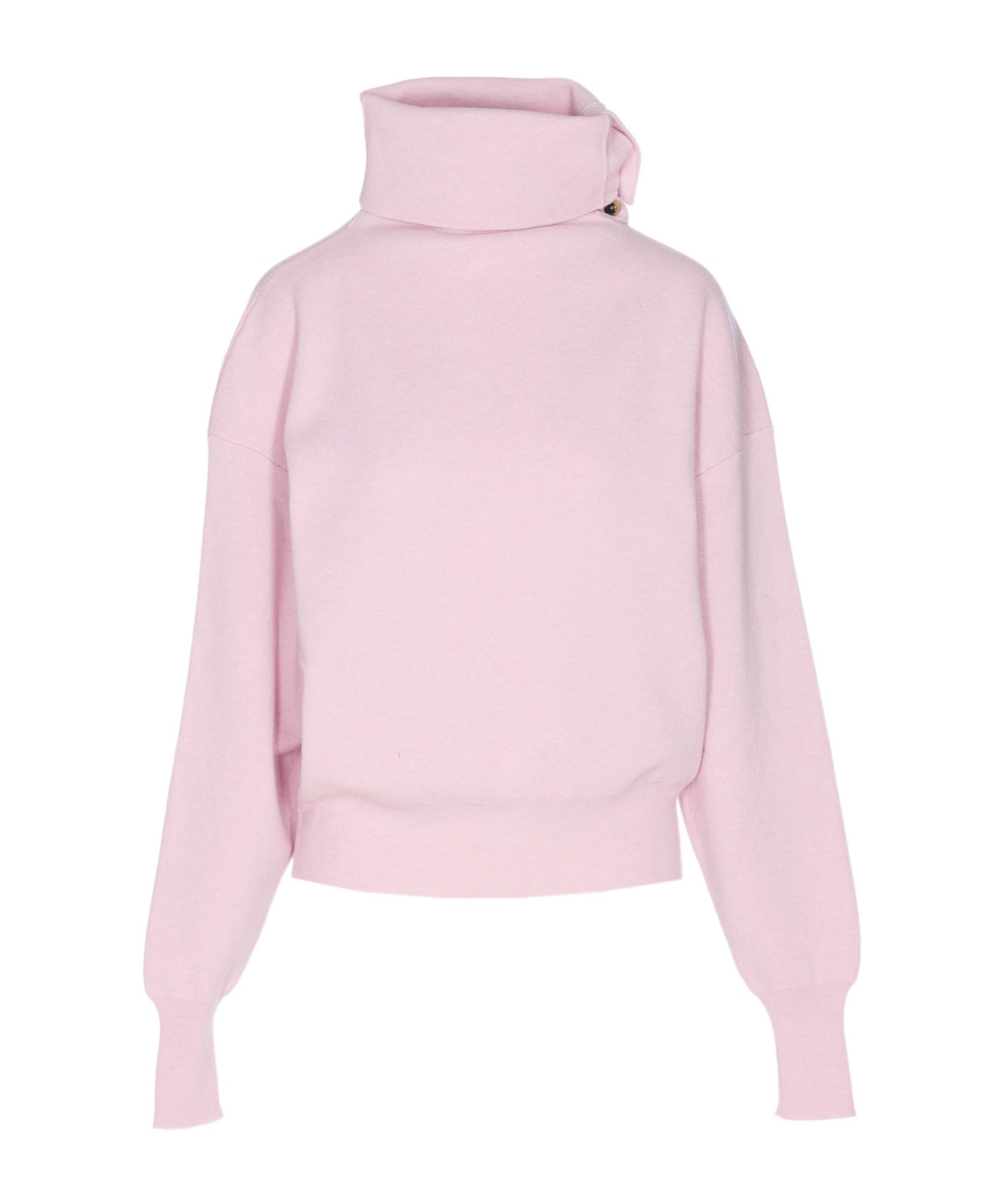 Haikure Cozy High Neck Long Sleeve Knitwear In Pink