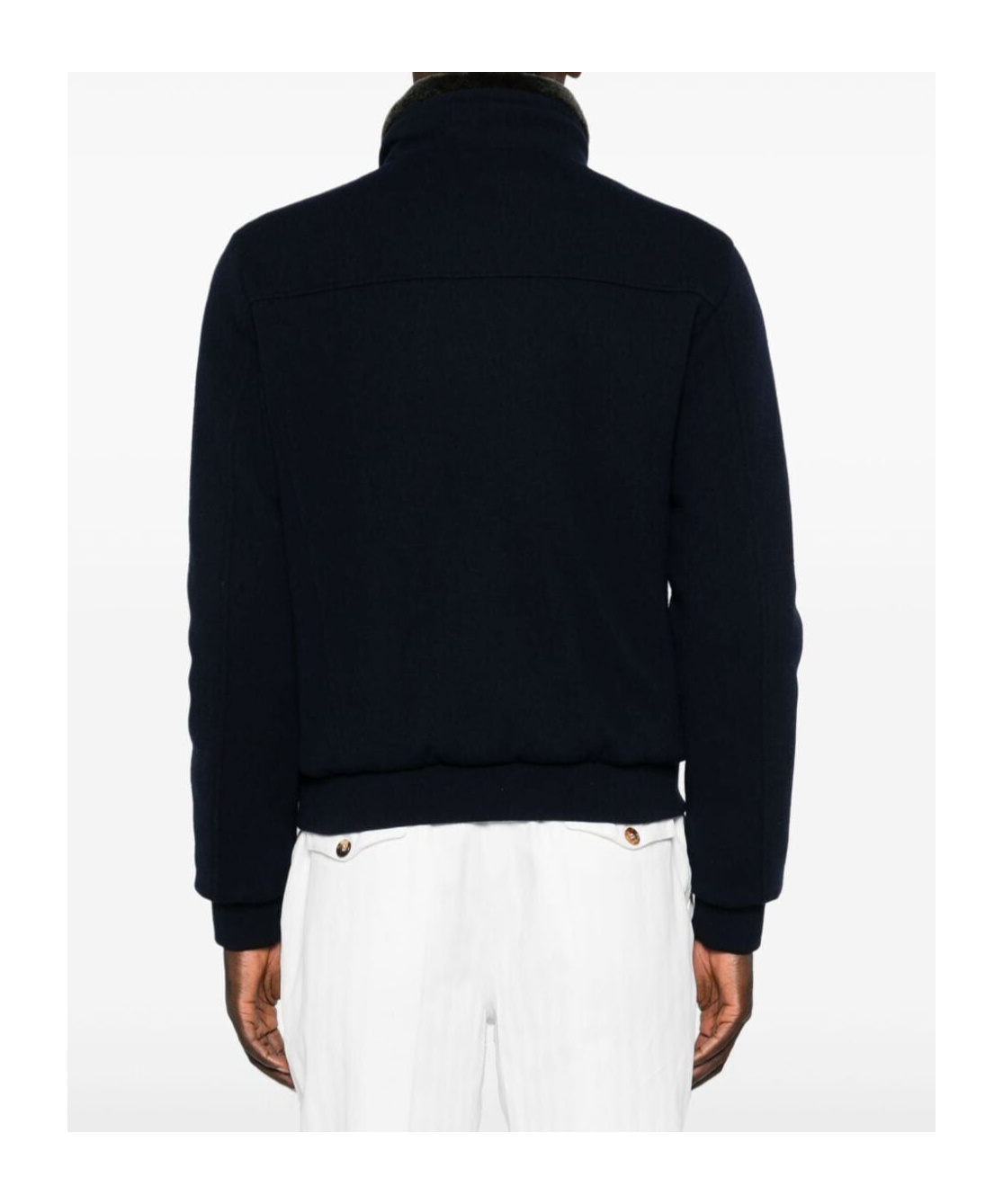 Moorer Zip-up Fleece Jacket In Black