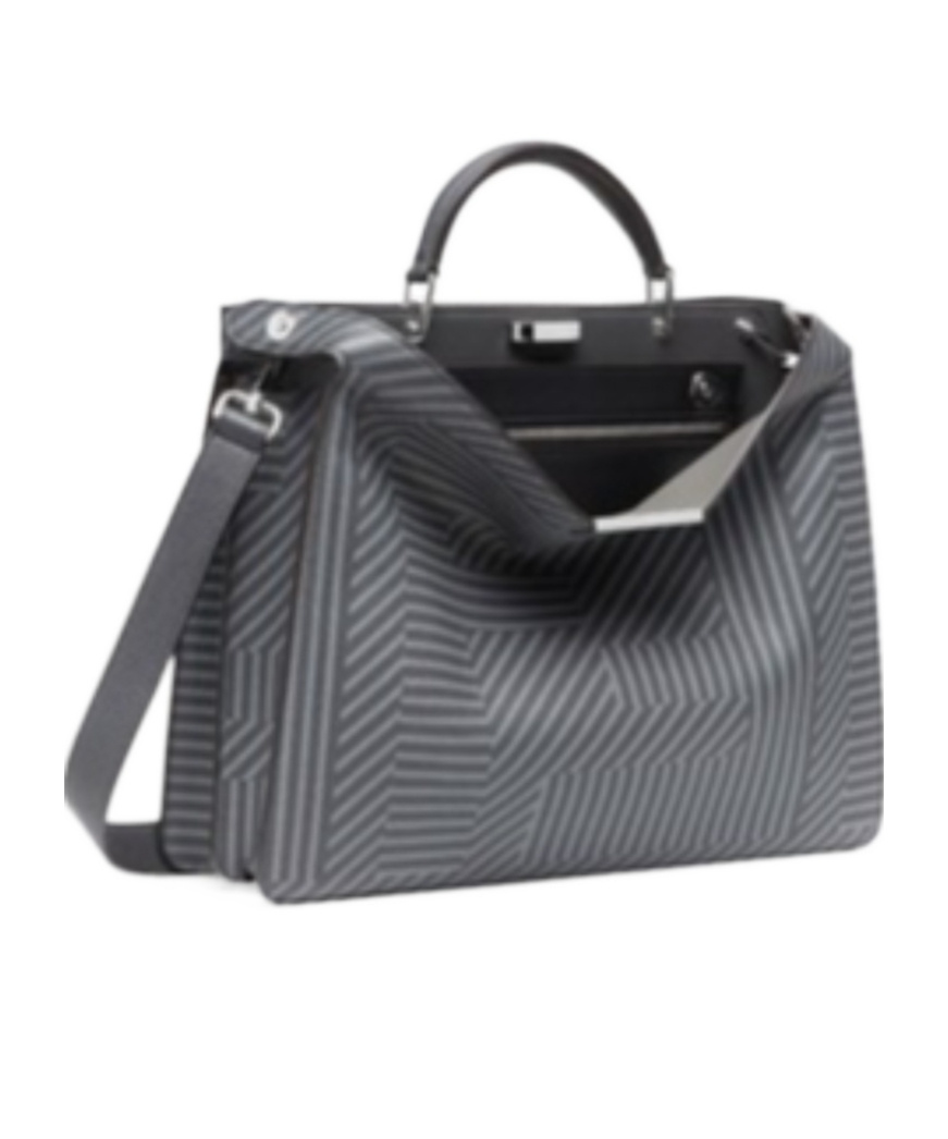 Fendi Peekaboo Iseeu Medium Tote Bag In Gray