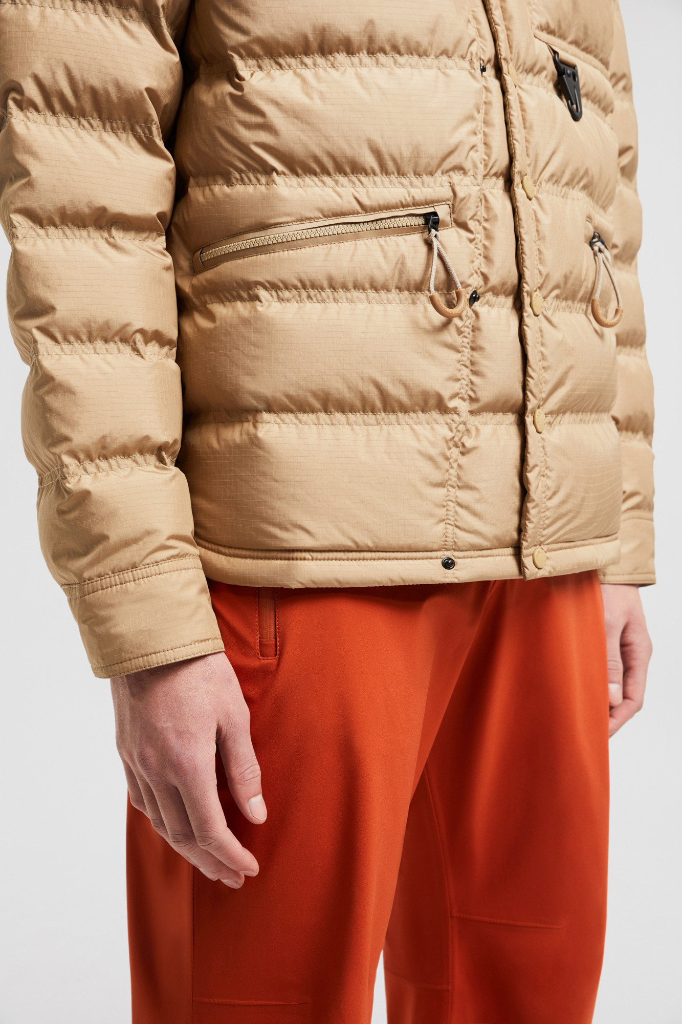 Moncler Doudoune-chemise Lavachey Repliable In Brown