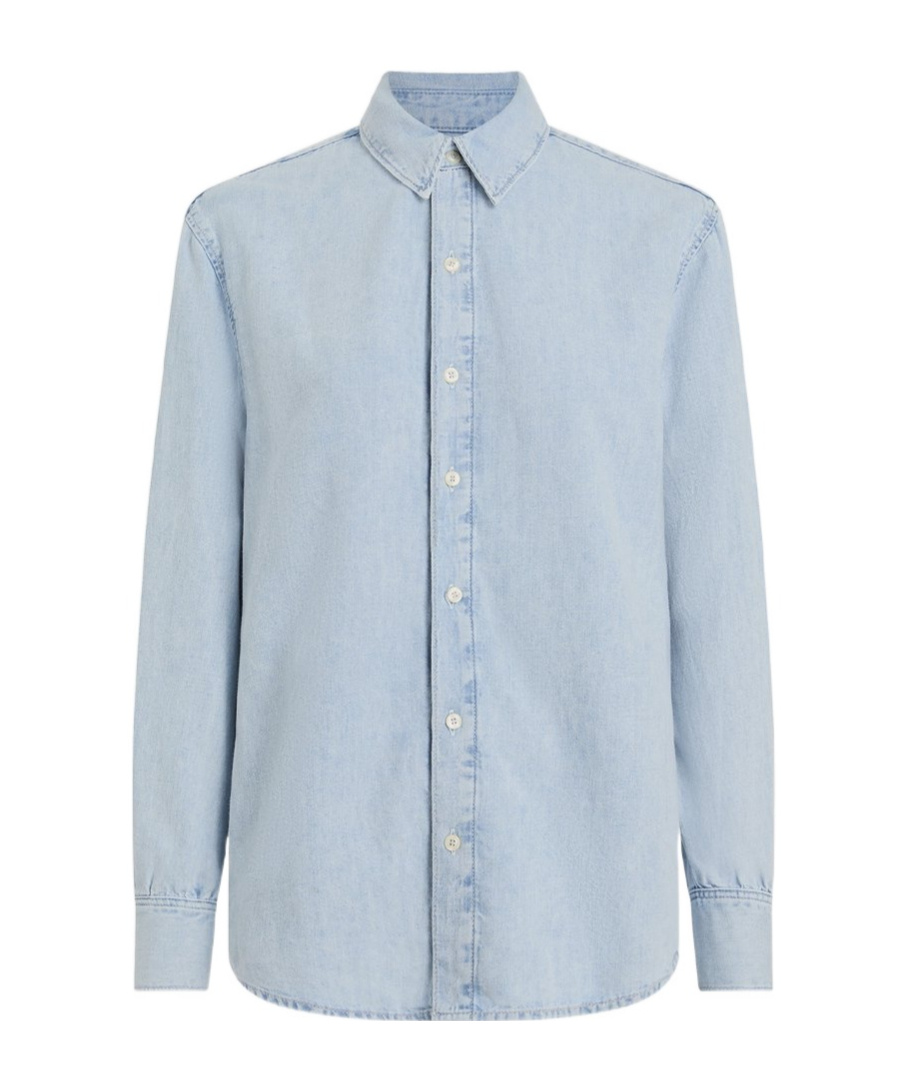 Calvin Klein Ls Lw Denim Shirt In Blue