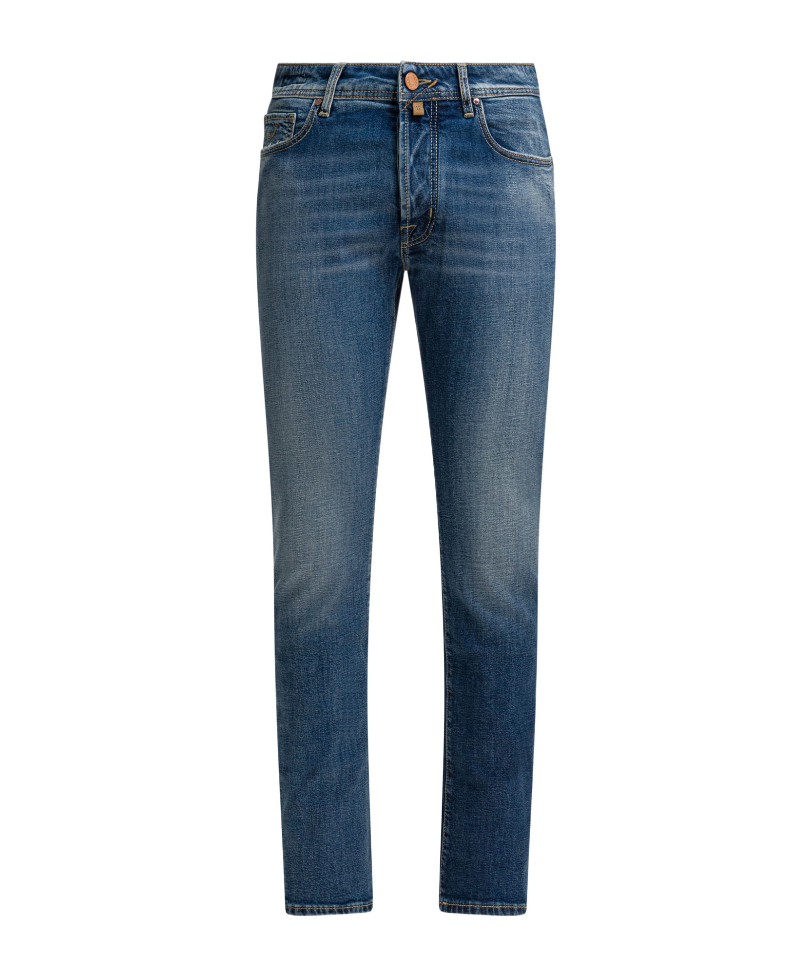 Jacob Cohen Belt Loop Jeans In Blue