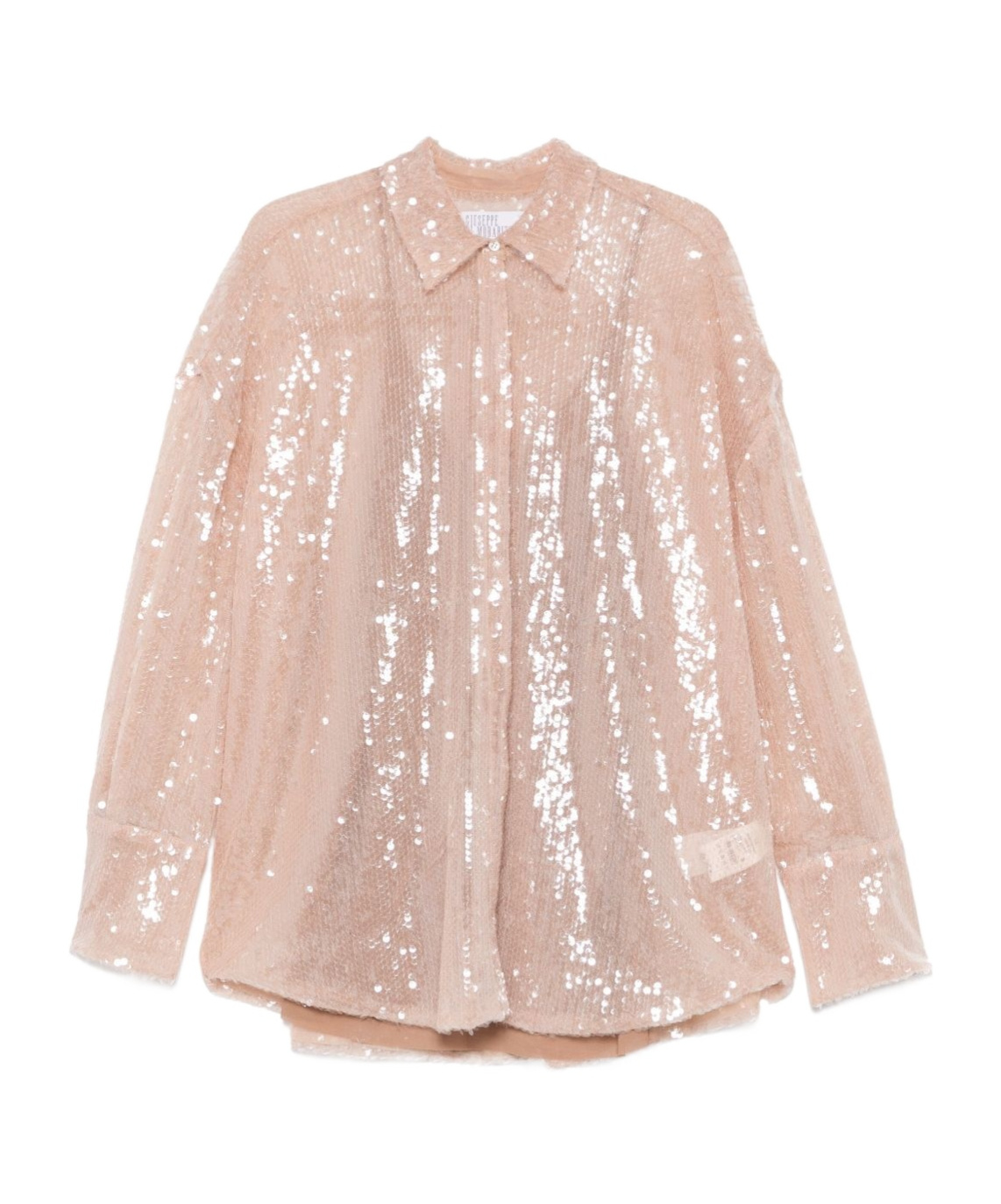 Giuseppe Di Morabito Sequin-embellished Shirt In Nude