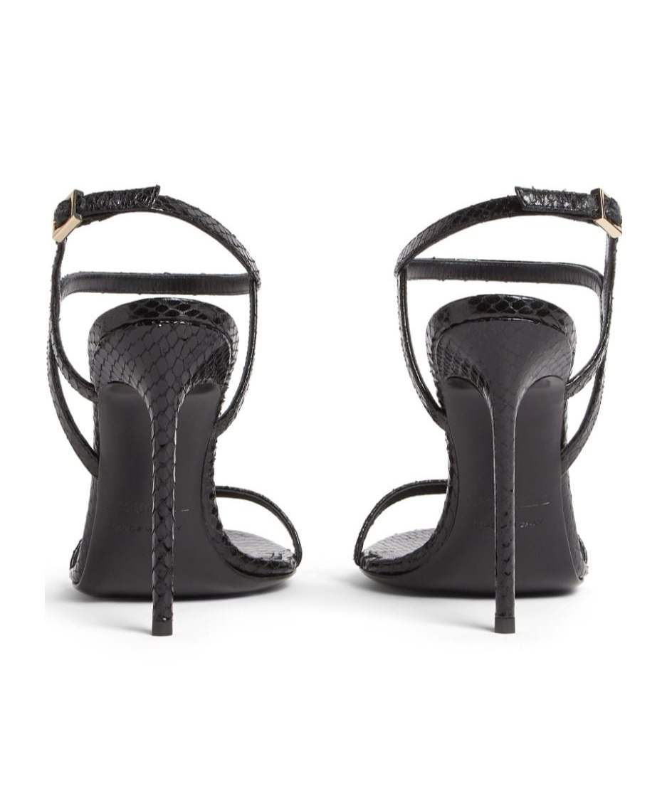 Dsquared2 Ankle Strap High-heeled Sandals In Black