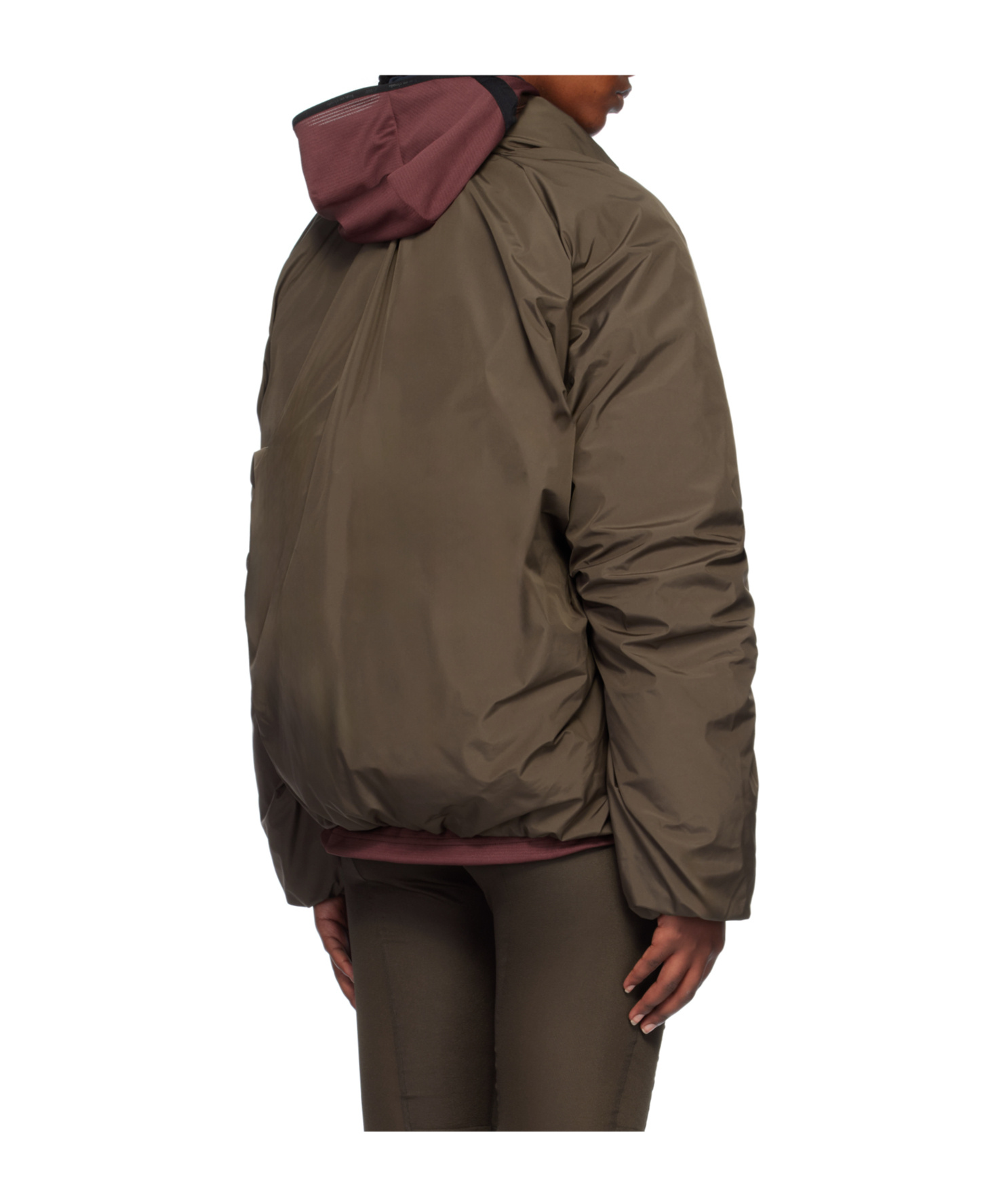 Post Archive Faction (paf) Zipper Down Jacket In Green