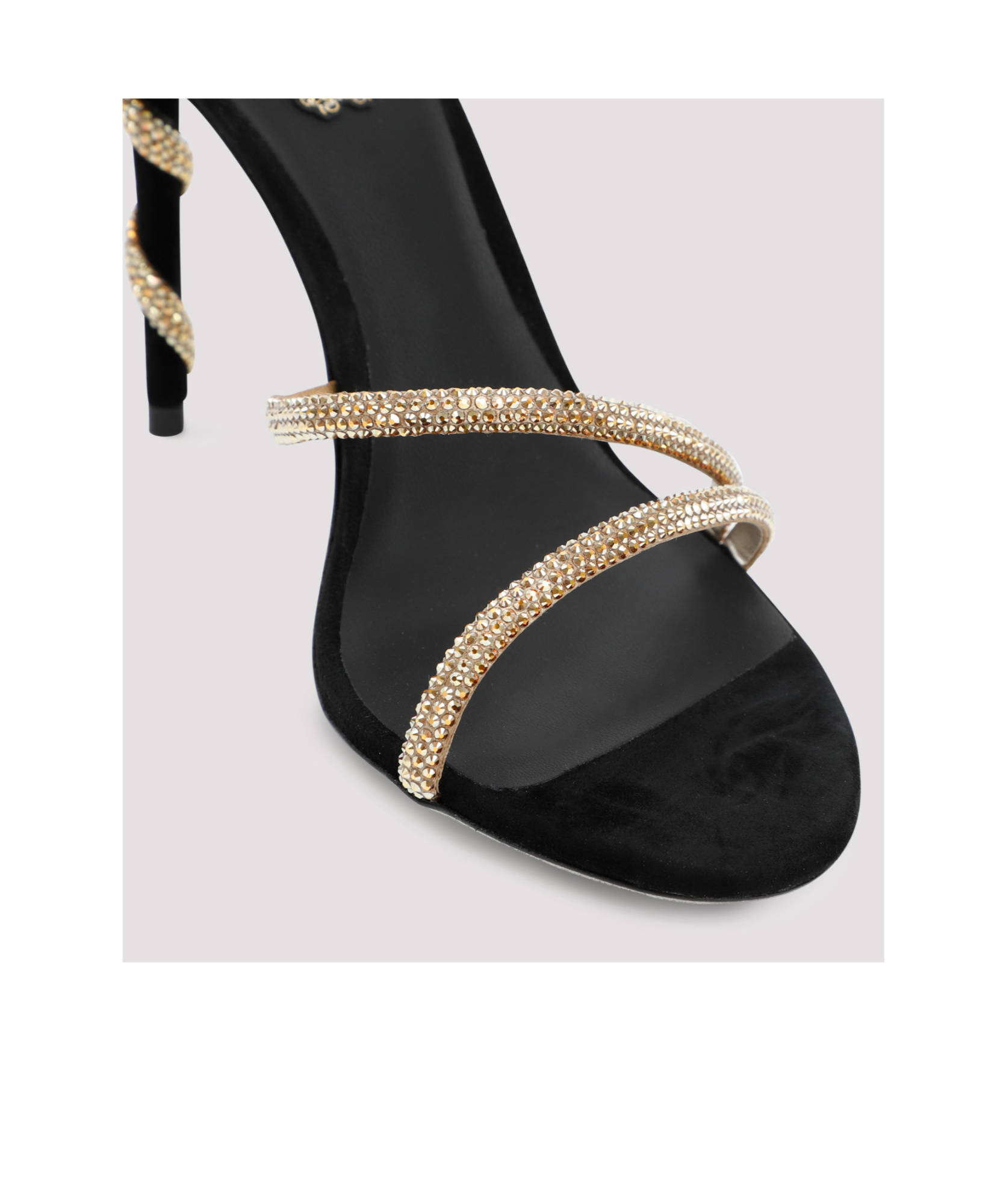 René Caovilla Round-toe High-heeled Sandals In Multi