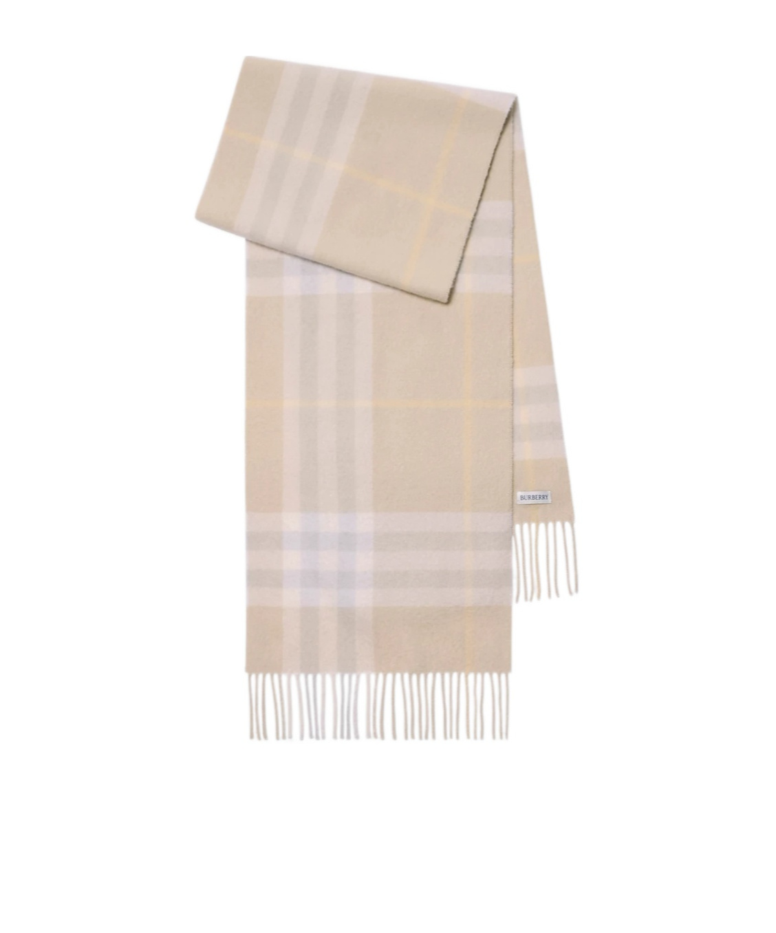 Burberry Giant Check Cashmere Scarf In Neutral