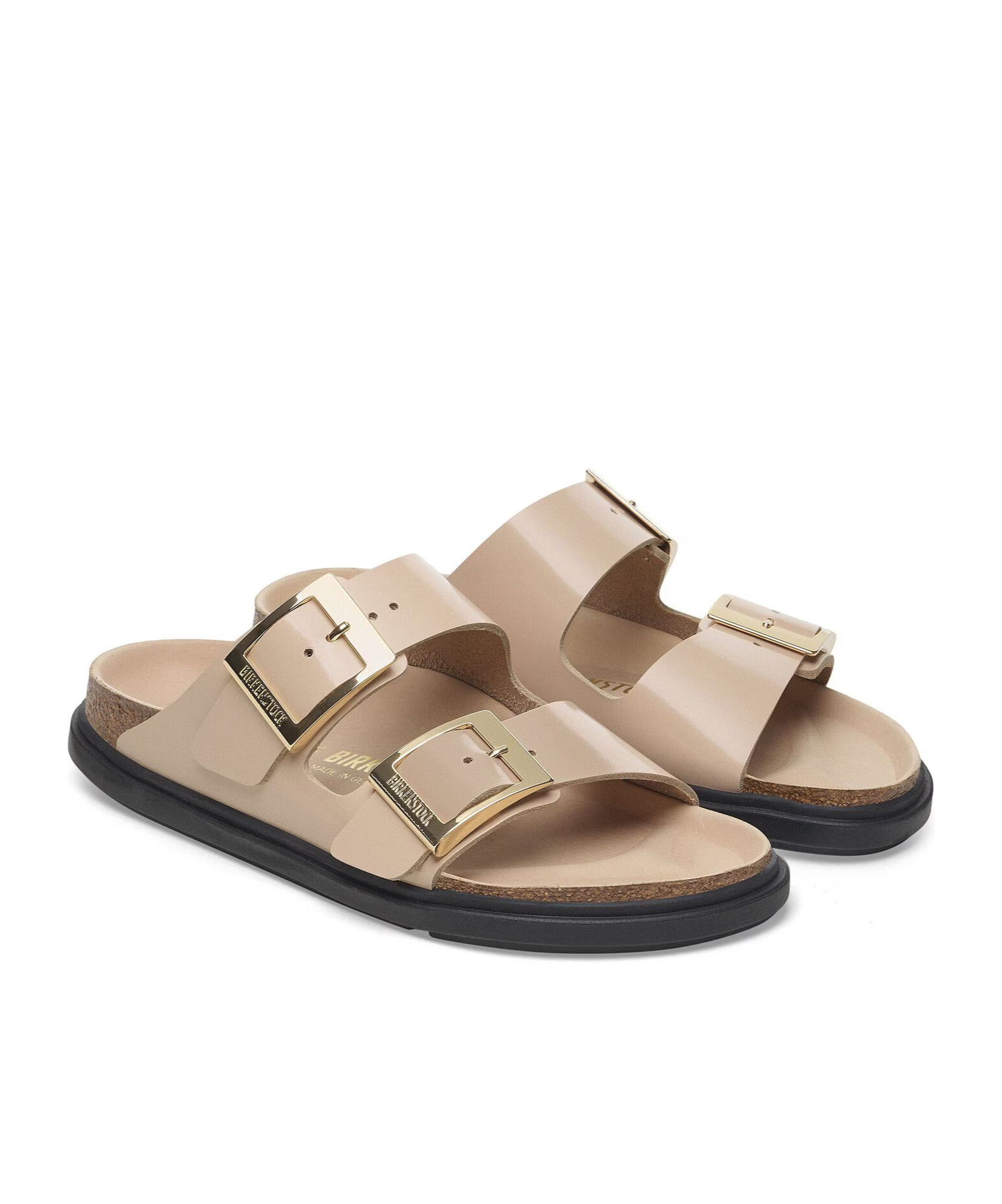 Birkenstock Arizona Db Shine New Beige Sock Slipper. S In Neutral