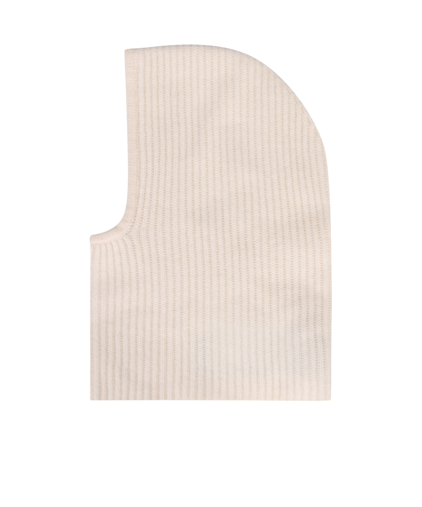 Yves Salomon Ribbed Knit Balaclava In Neutral