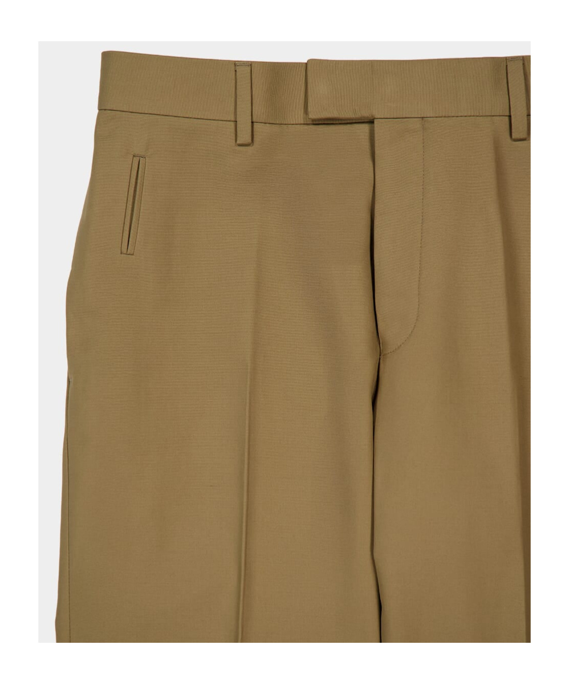 Ferragamo Organic Brushed Cotton Trousers In Brown