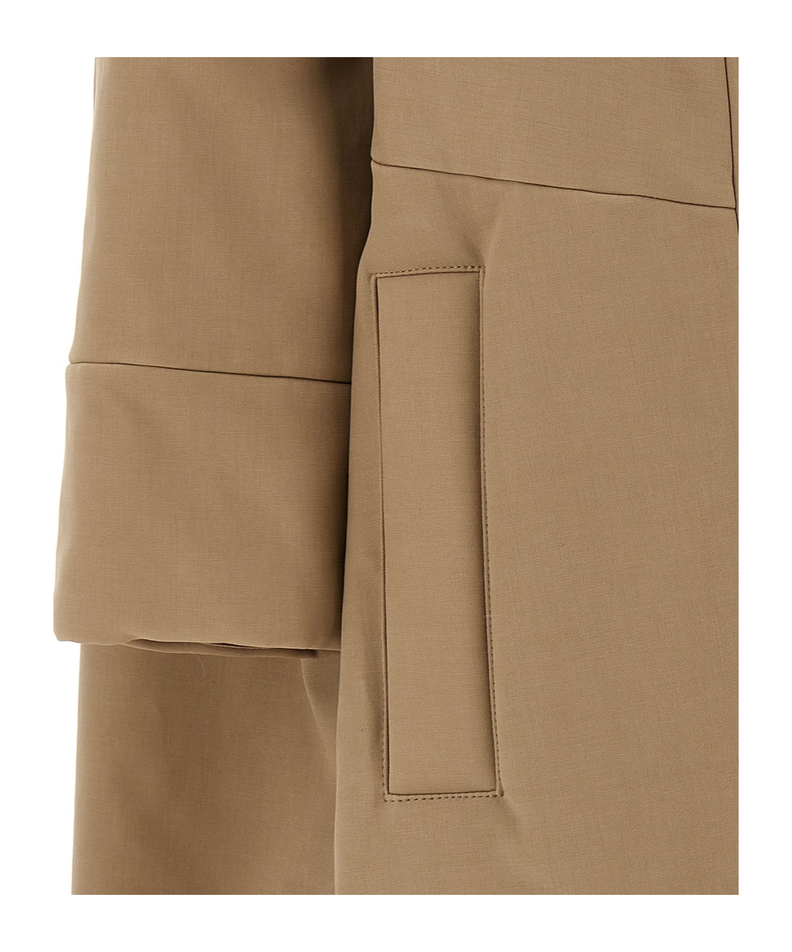 Dries Van Noten Beige Double Breasted Trench Coat In Brown