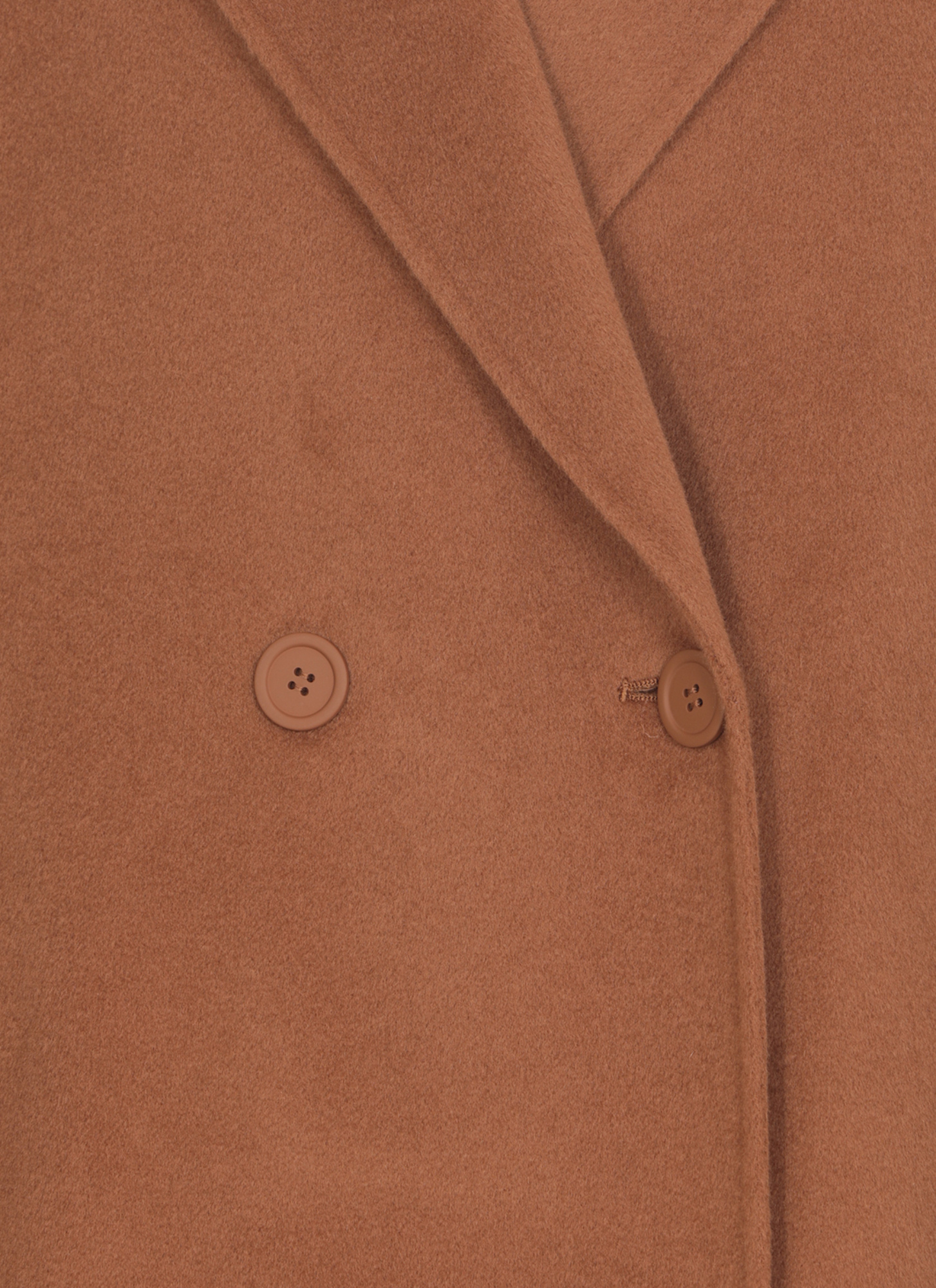 Max Mara Double-breasted Wool Cashmere Coat In Brown