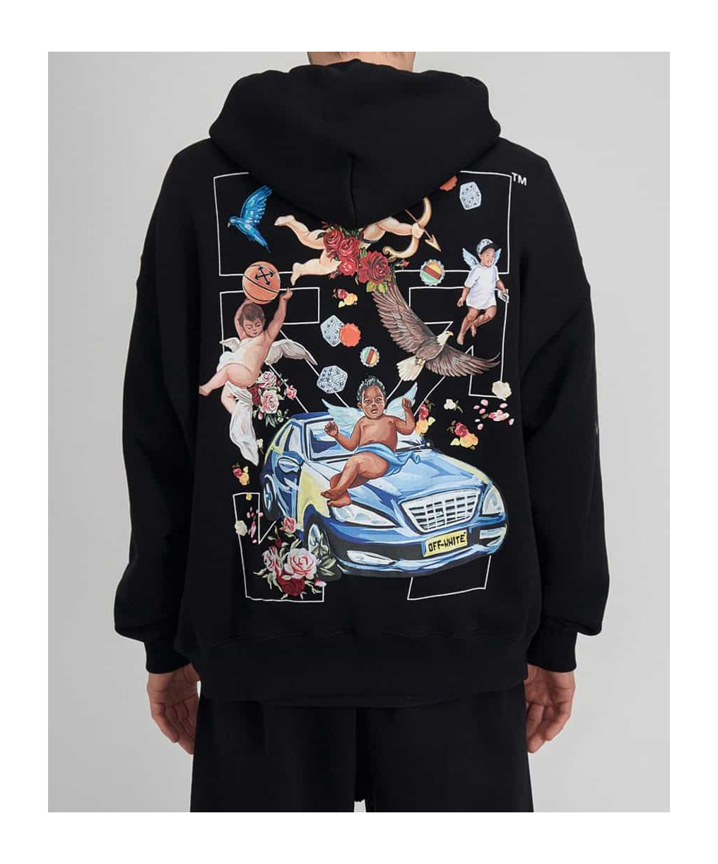 Off-white Hoodie In Black