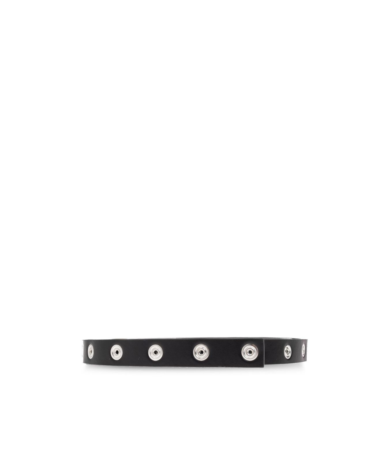 Attico The  Press-stud Embellished Belt In Black