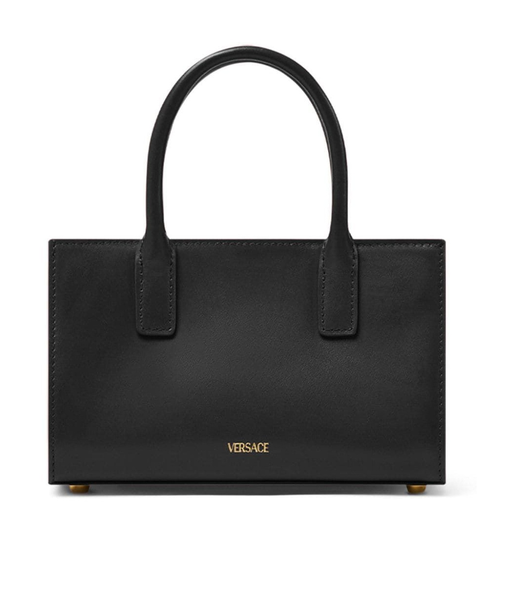 Versace Mini Medusa 95 Tote Bag In Black