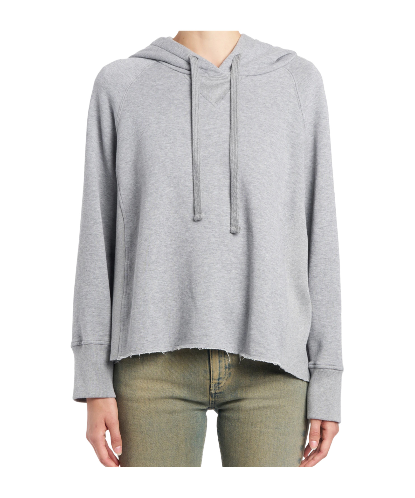 Dondup Casual Gray Hoodie With Drawstring And Ribbed Cuffs In Gray