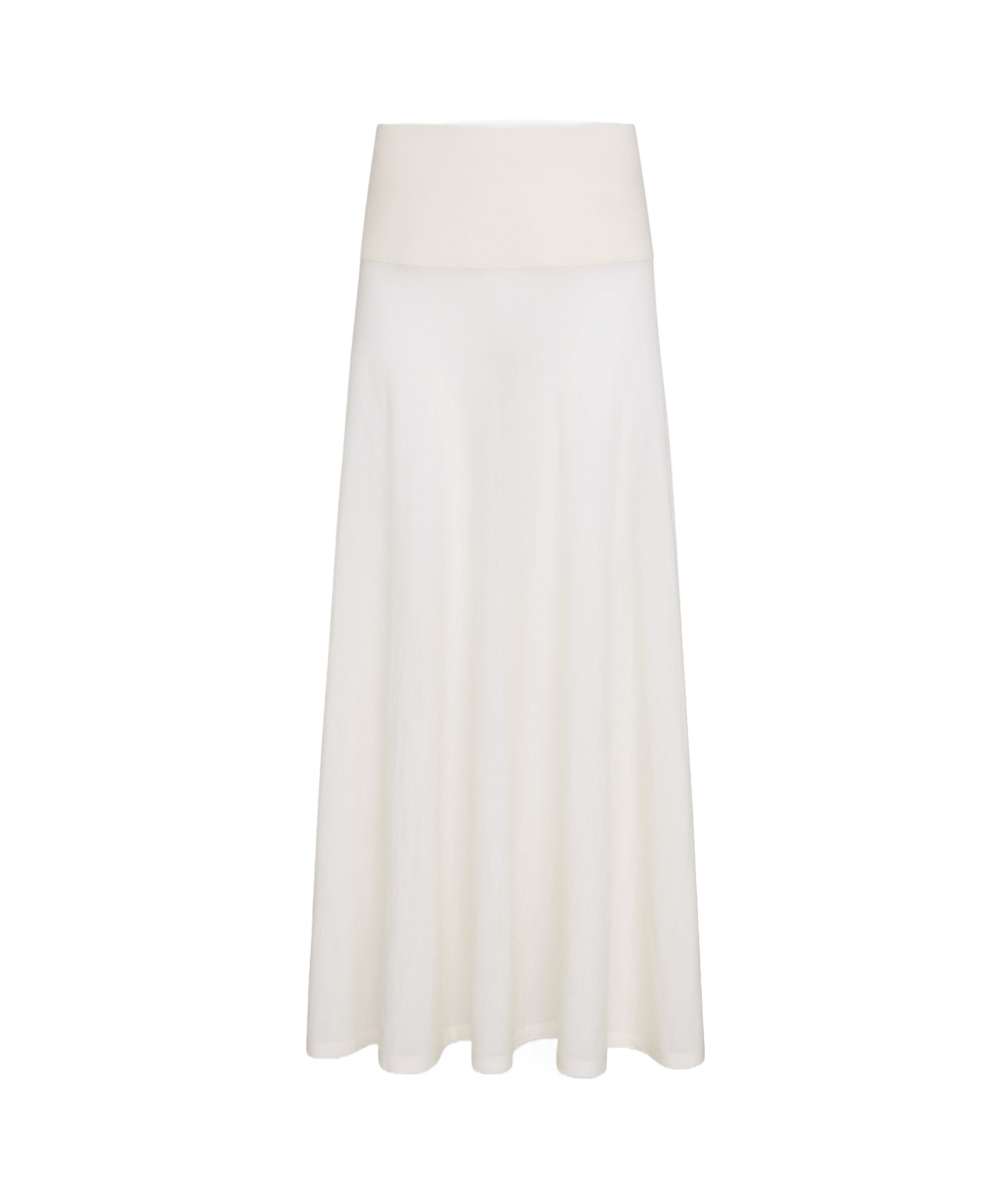 Alaïa Banded Sheer-knit Maxi Skirt In White