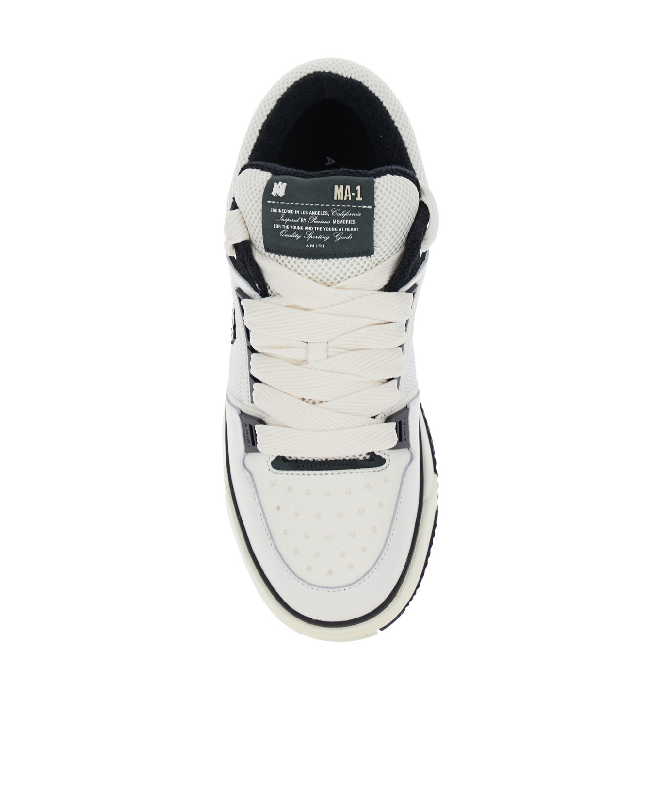 Shop Amiri Laced Sneakers In White
