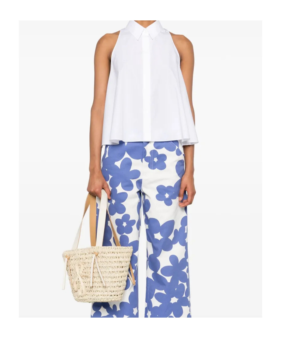 Marni Organic Cotton Tank Top In White