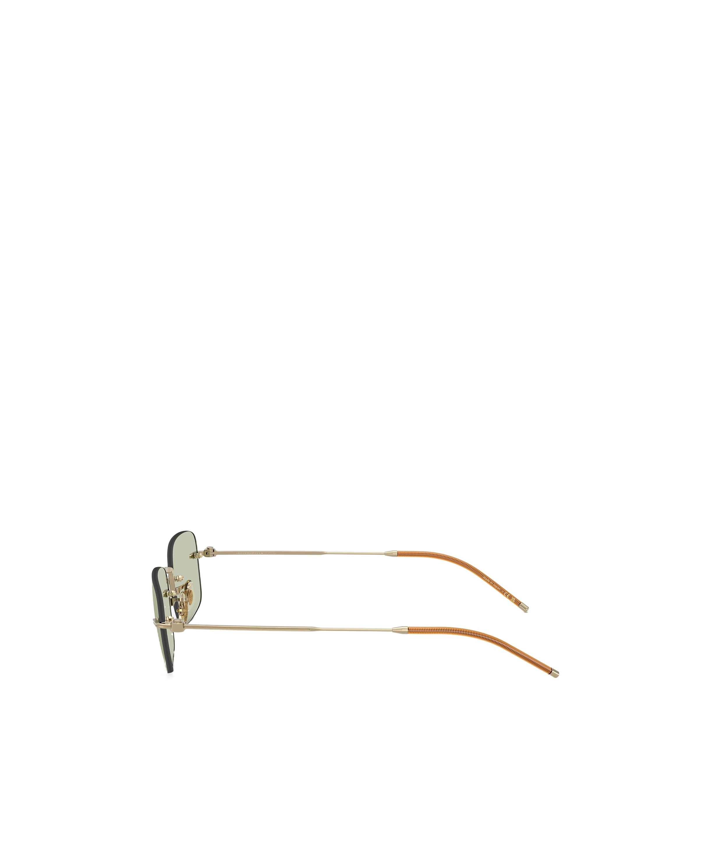 Oliver Peoples Tk-10 Rectangular-frame Glasses In Green