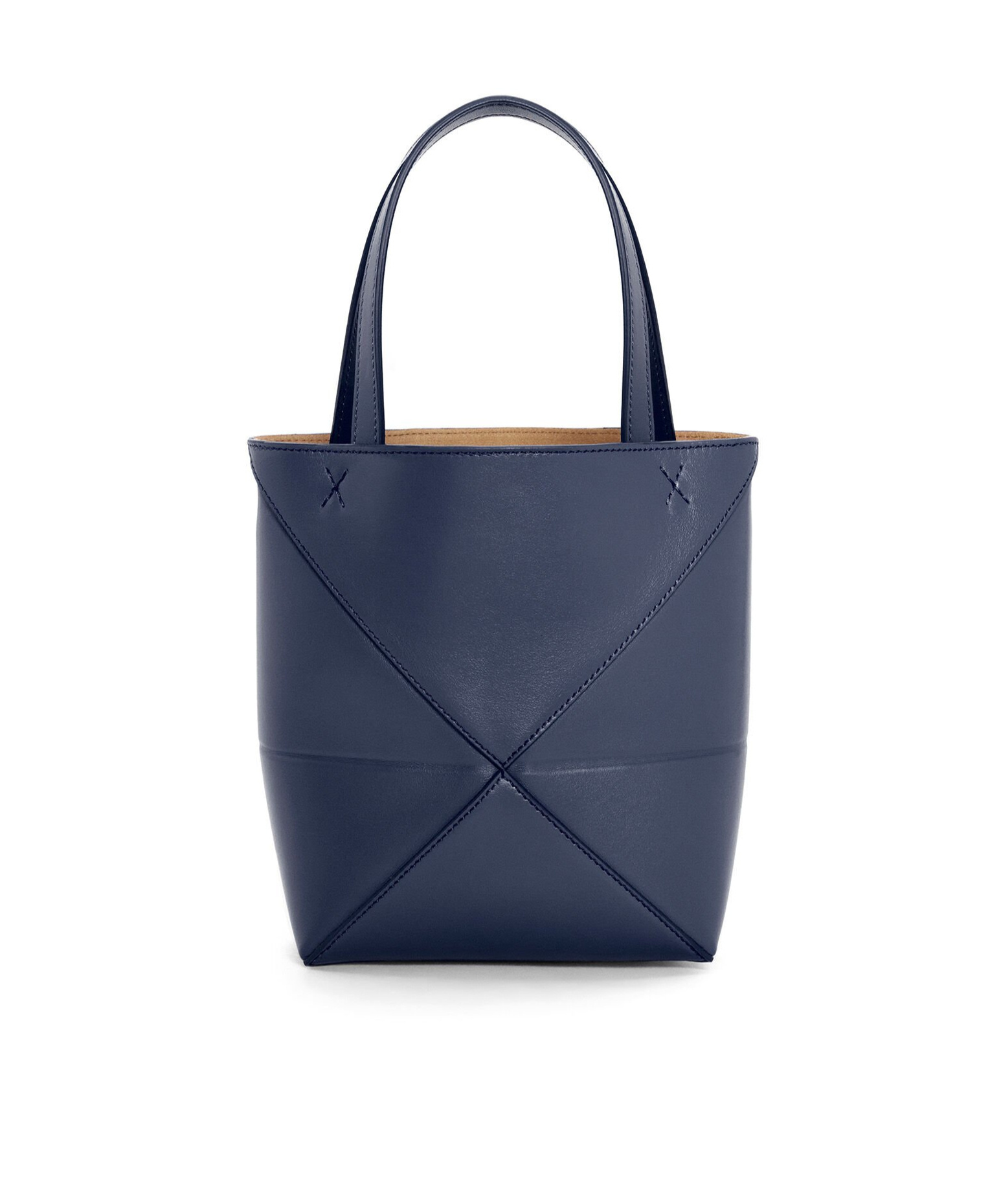 Loewe Womens Abyss Blue Puzzle Fold Mini Leather Tote Bag In Blue
