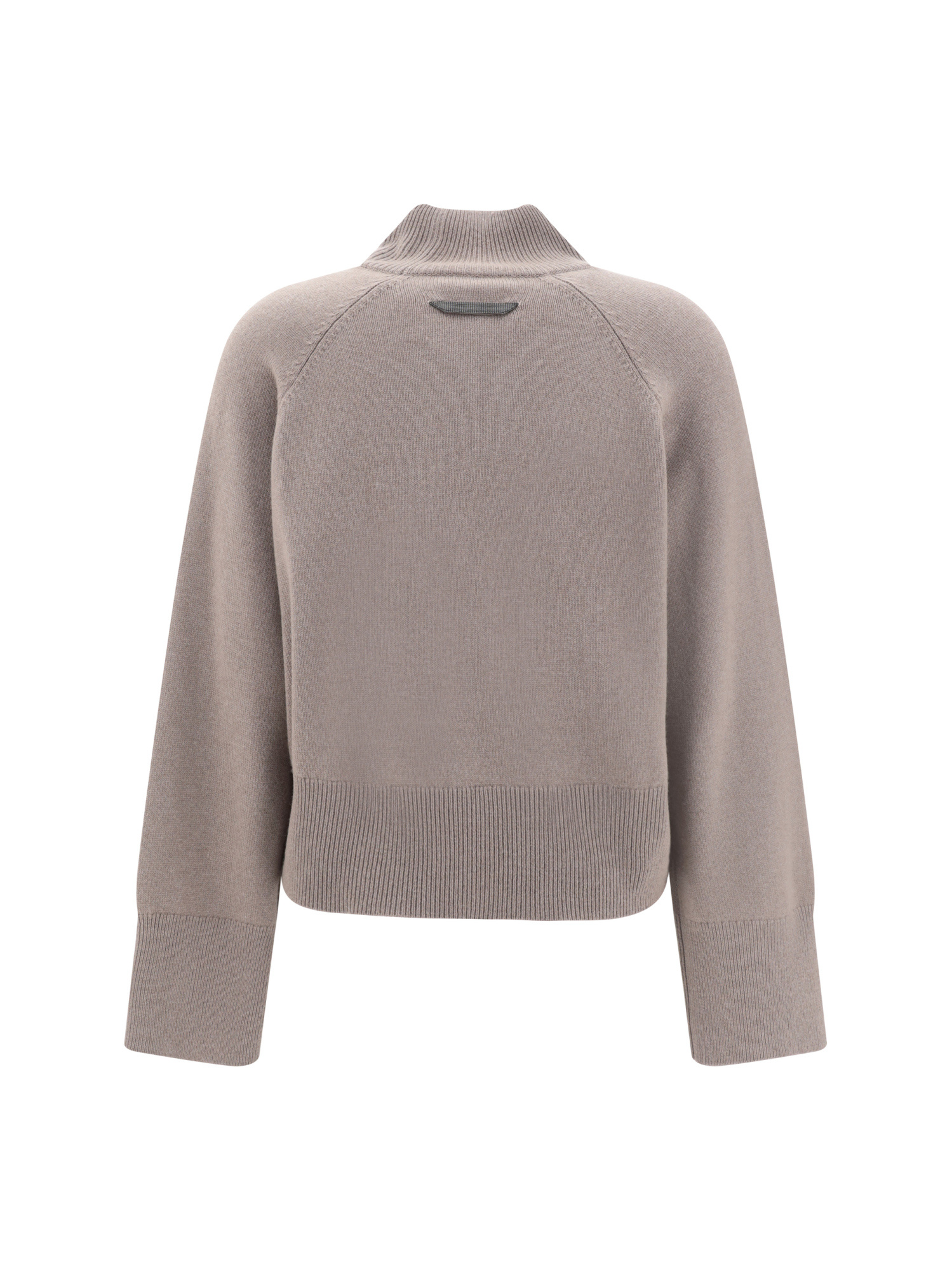 Brunello Cucinelli Long Sleeve Sweater In Gray