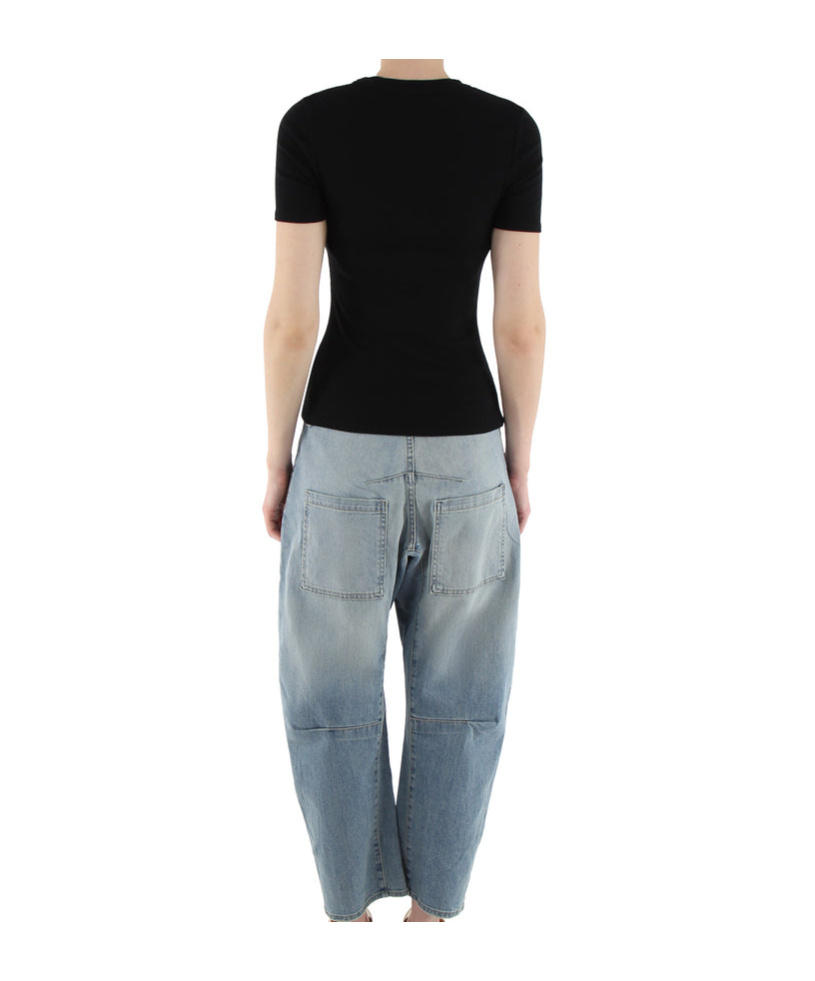 Nili Lotan Short-sleeved T-shirt In Black