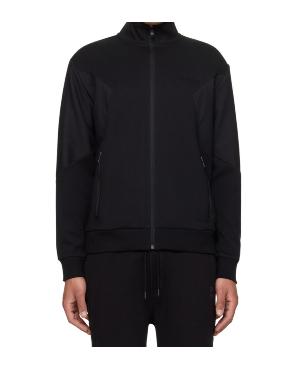 Hugo Boss Long-sleeved Jacket In Black