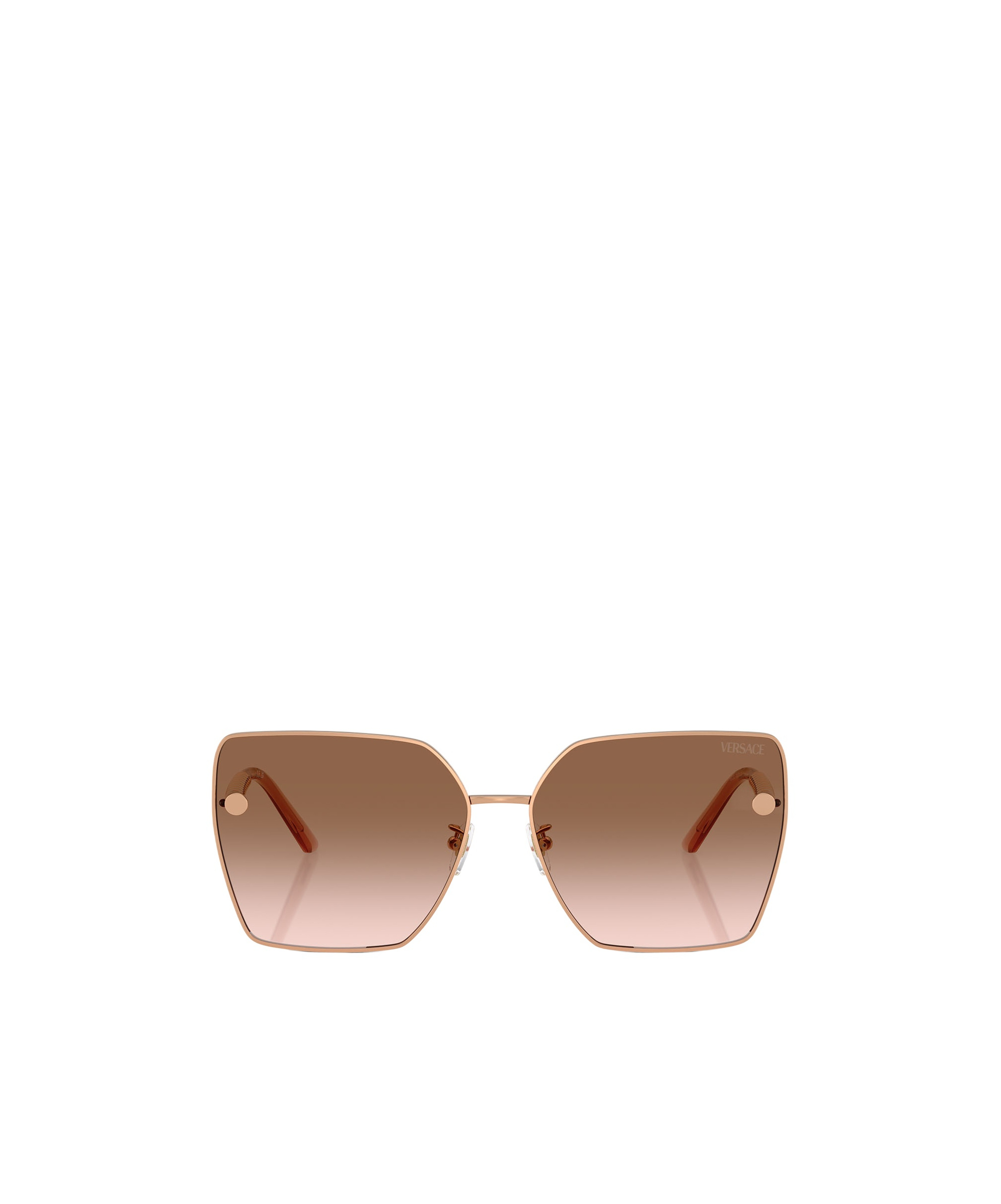 Versace 63mm Oversize Gradient Square Sunglasses In Green