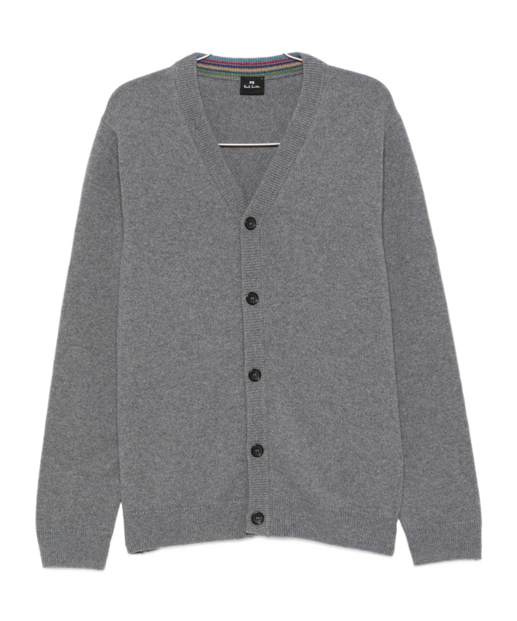 Paul Smith Classic Gray Cardigan With V-neck In Gray