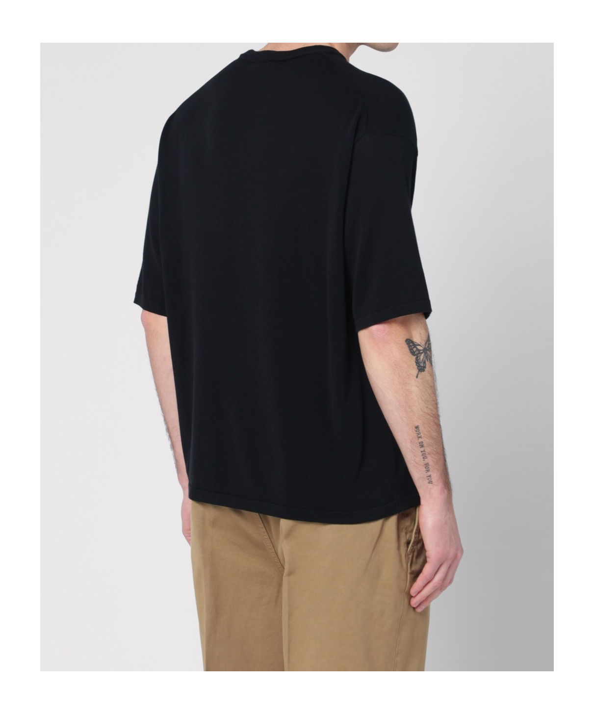 Roberto Collina Knit T-shirt In Black