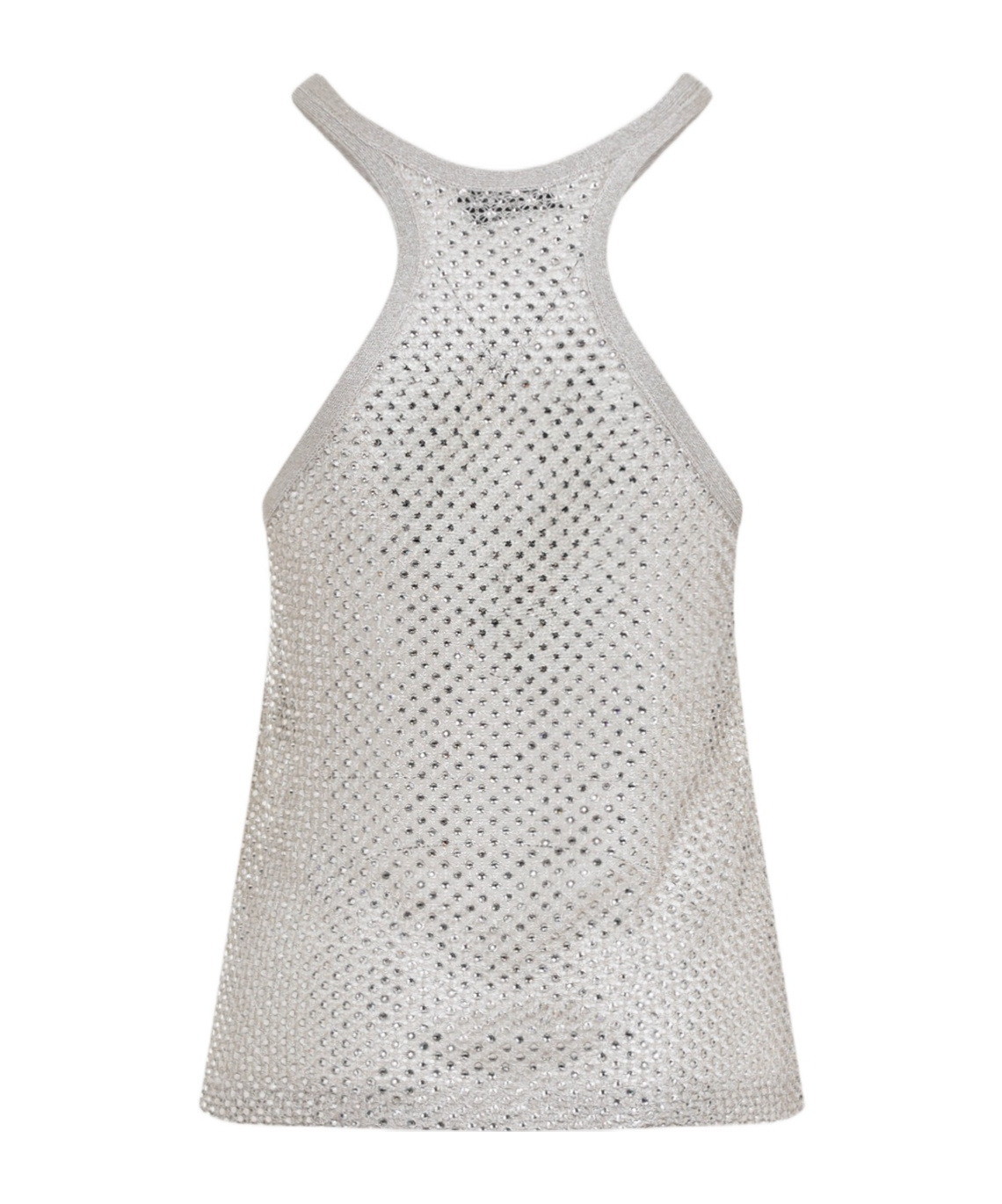 Shop Tom Ford Crystal-embroidered Racerback Tank Top In White