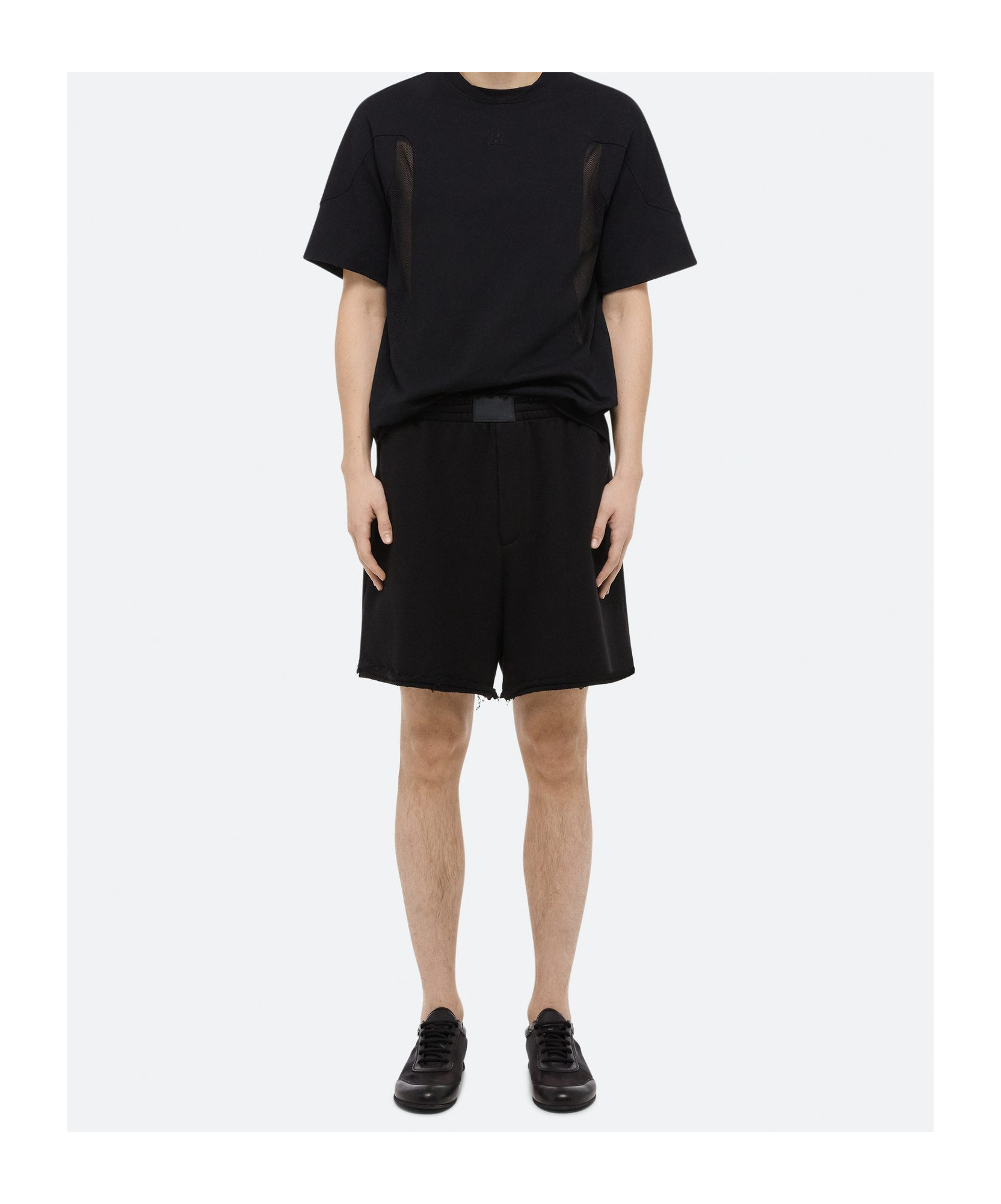 Helmut Lang Cotton Shorts With Back Pockets And Elastic Waistband