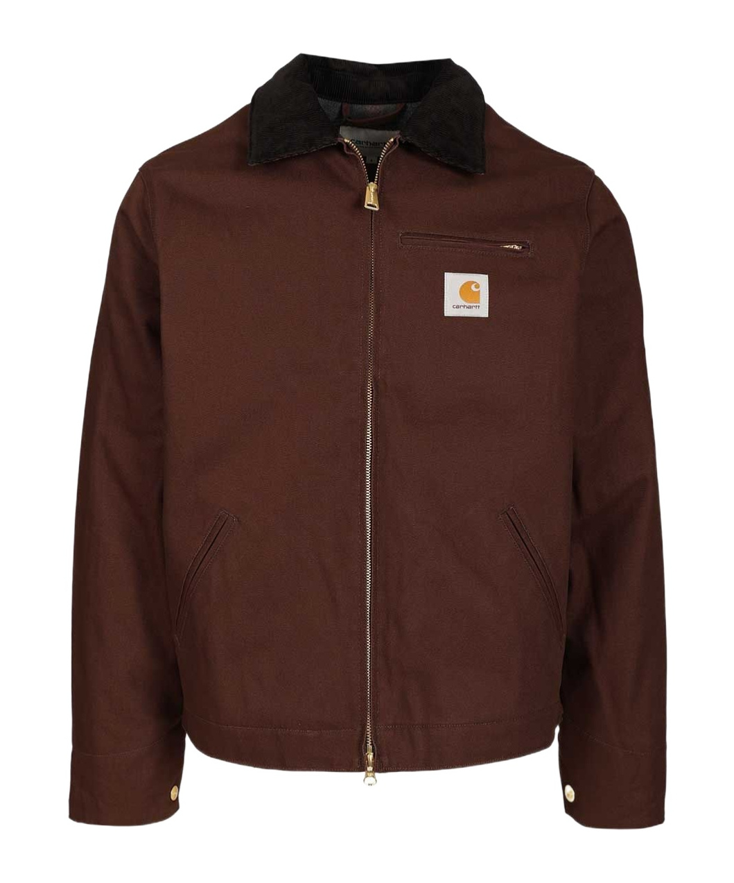 Carhartt Work In Progress Detroit Canvas Worker Jacket In Brown