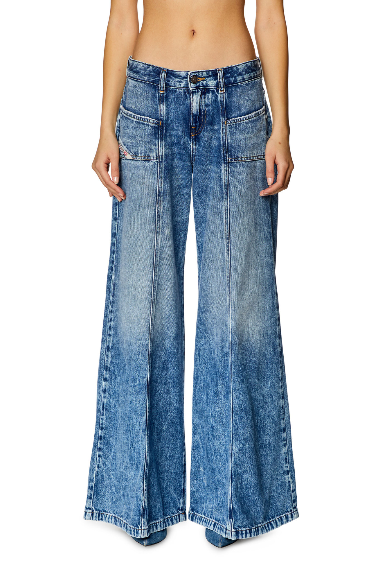 Diesel Bootcut And Flare Jeans D-akii 09h95t Jeans In Blue