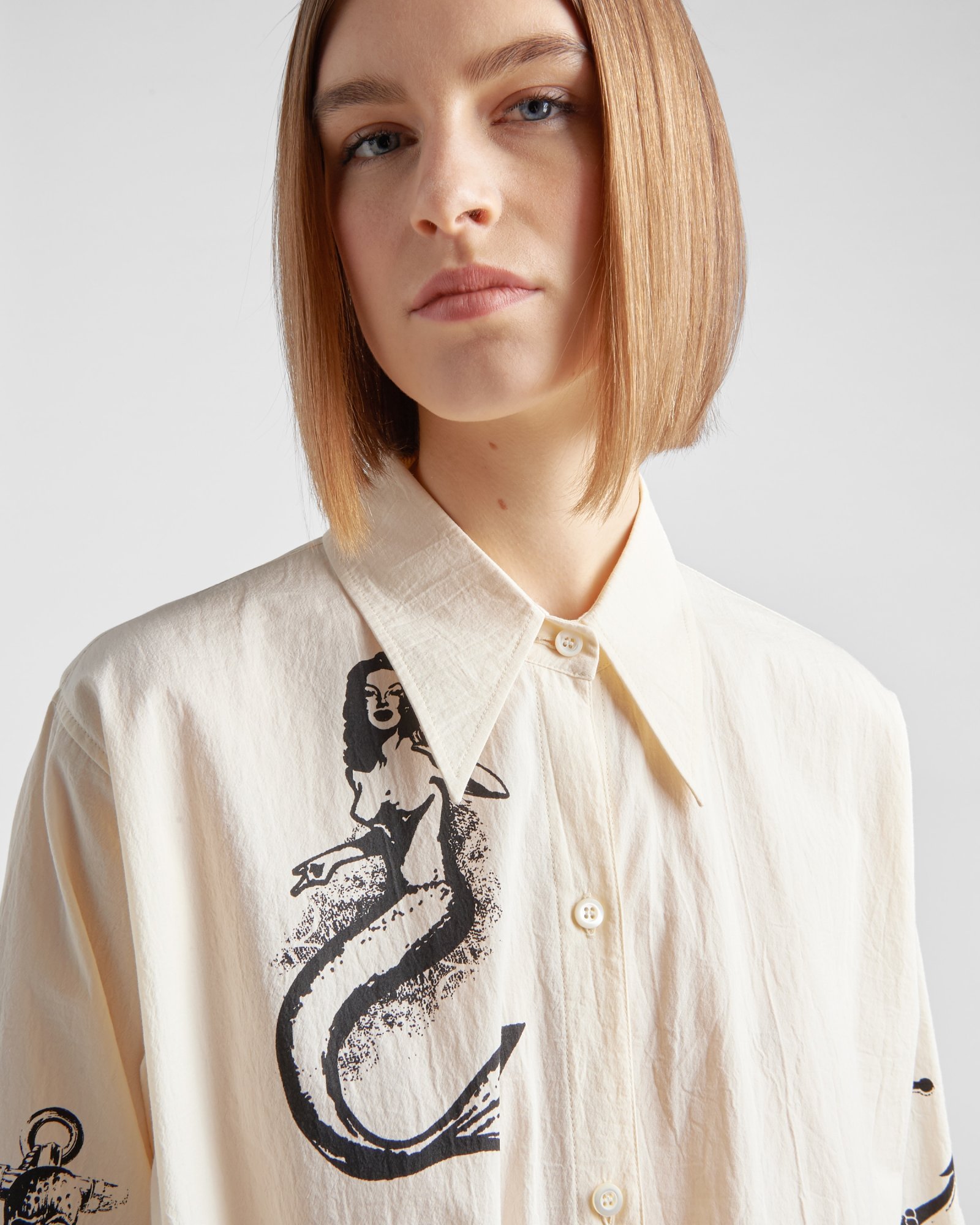 Prada A Long Dress In White