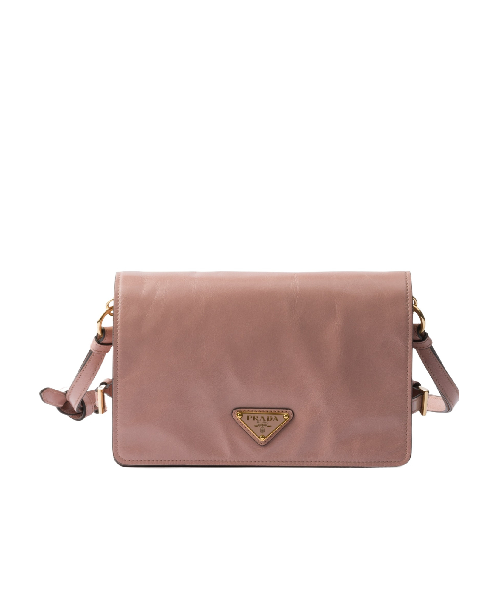 Prada Leather Shoulder Bag In Lily Of The Valley