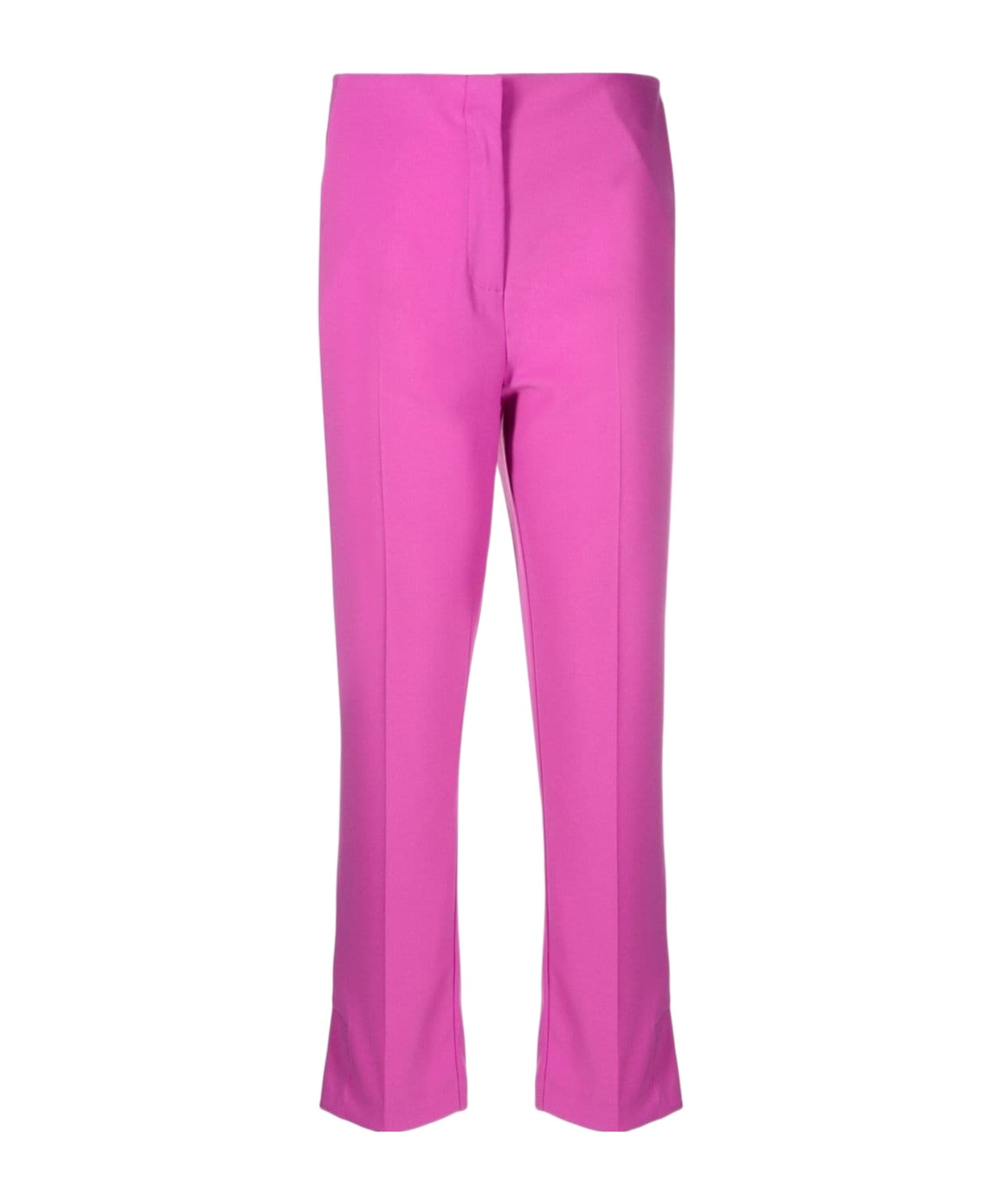 Patrizia Pepe Cropped Tailored Trousers In Pink