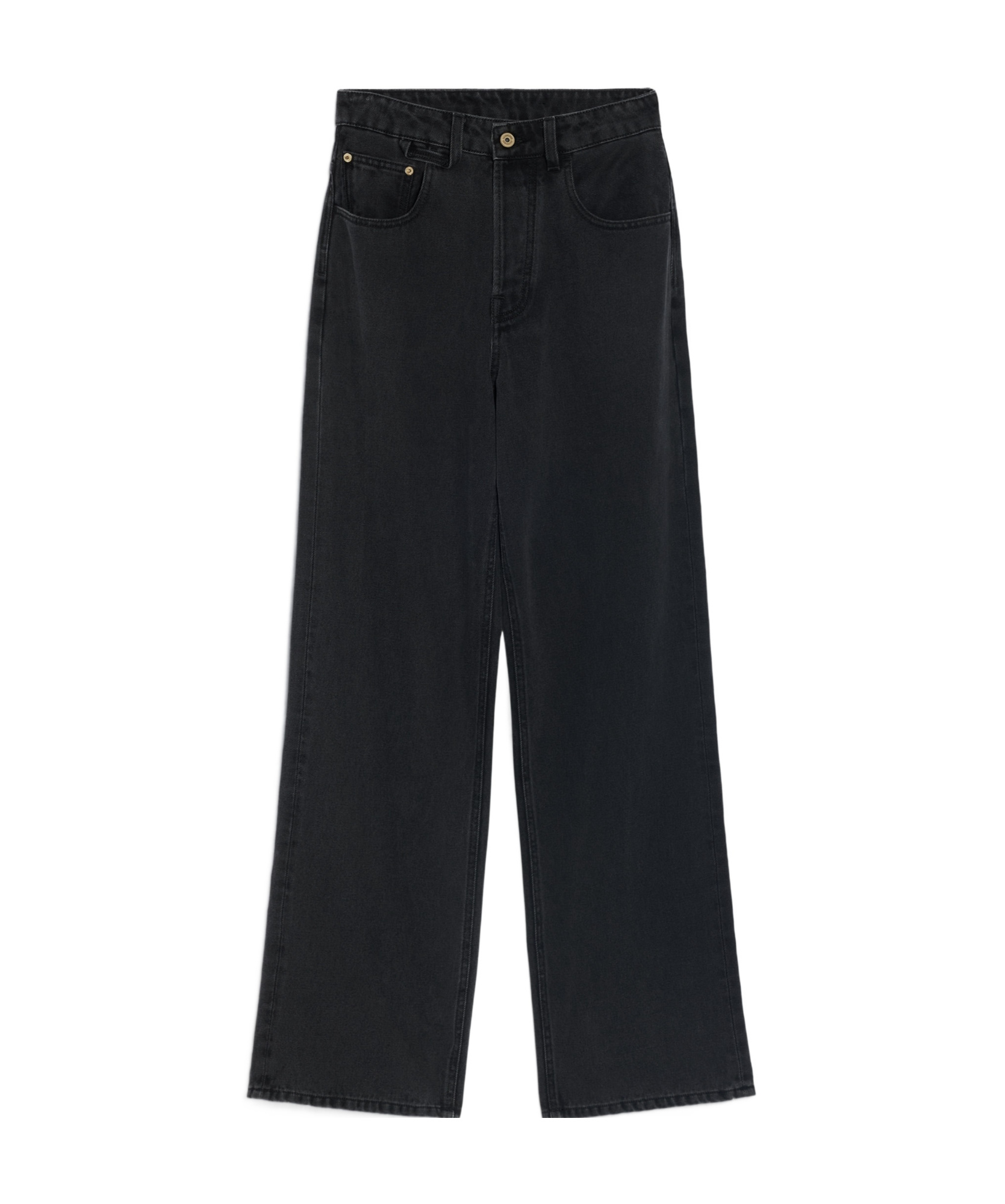 Jacquemus Wide-leg Jeans In Black