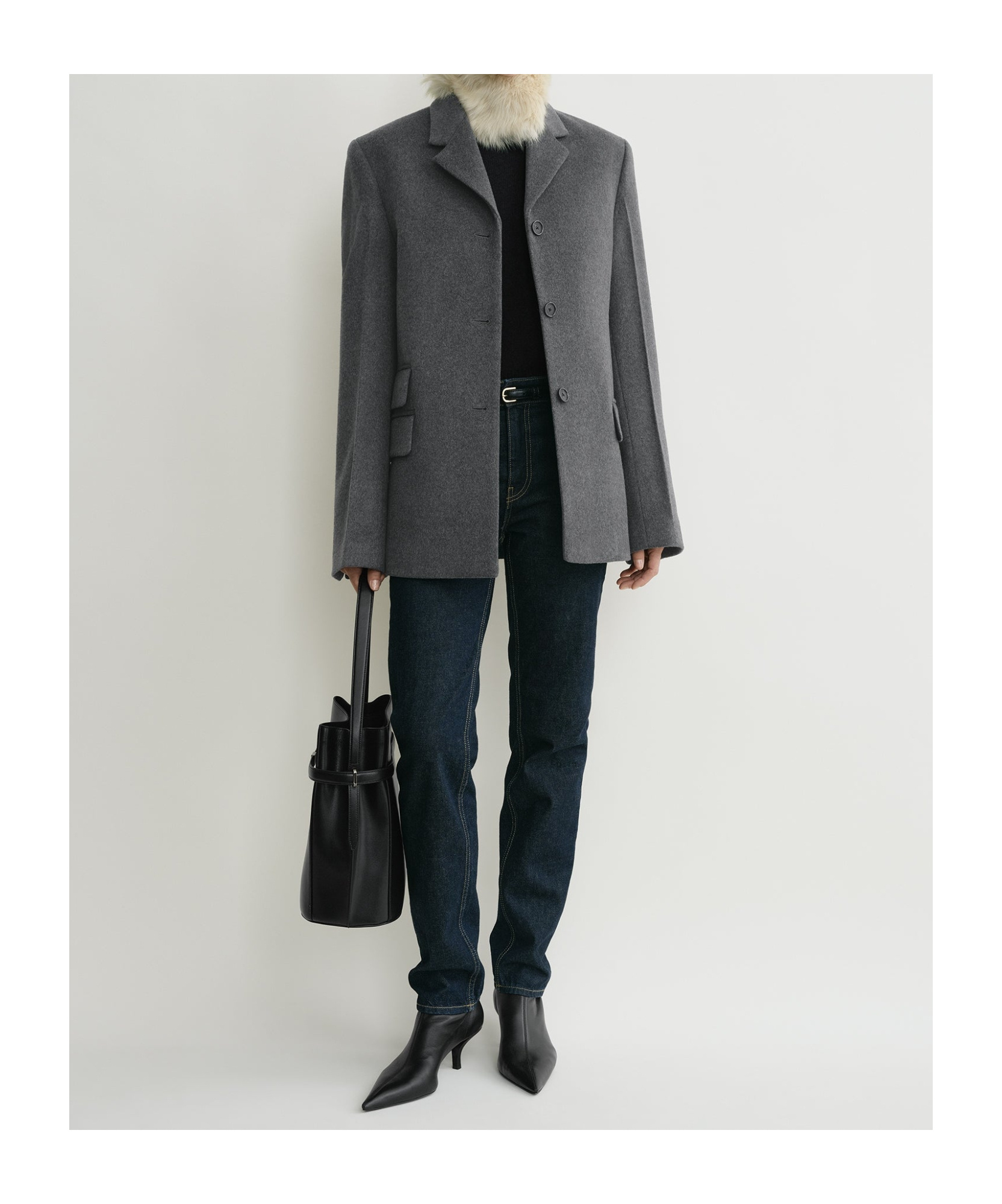 Totême Single-breasted Blazer In Black