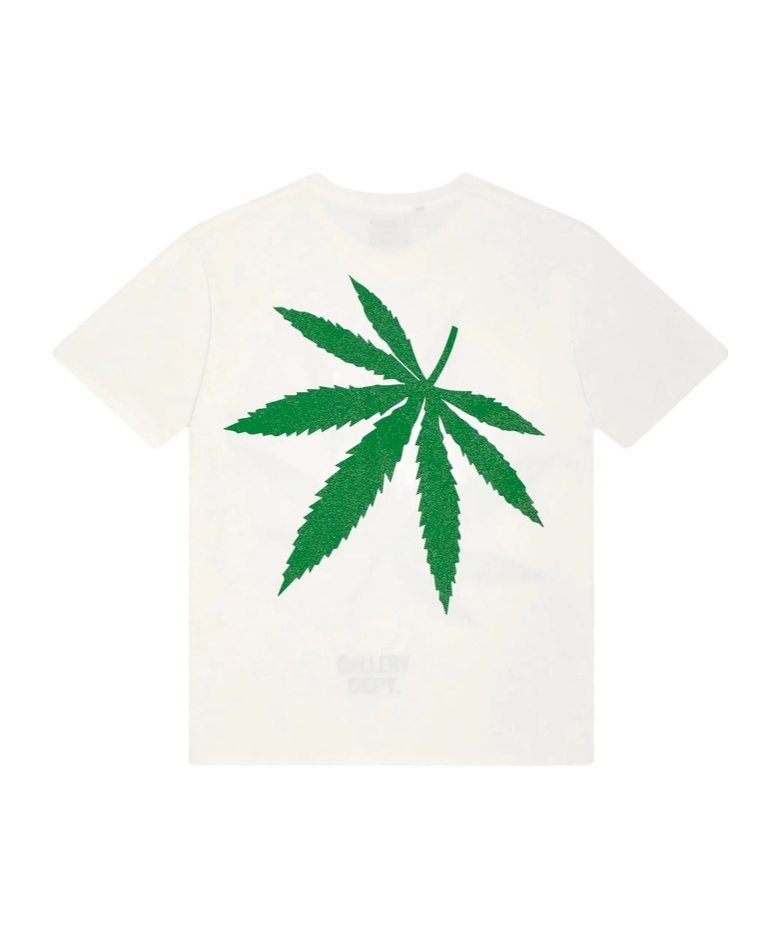 Gallery Dept. Weed Crewneck T-shirt In White
