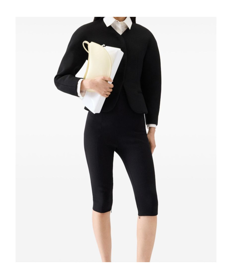 Jacquemus Ovalo Twill Jacket In Black