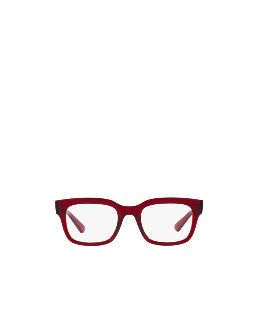 Ray Ban Chad 54mm Rectangular Optical Glasses In Red