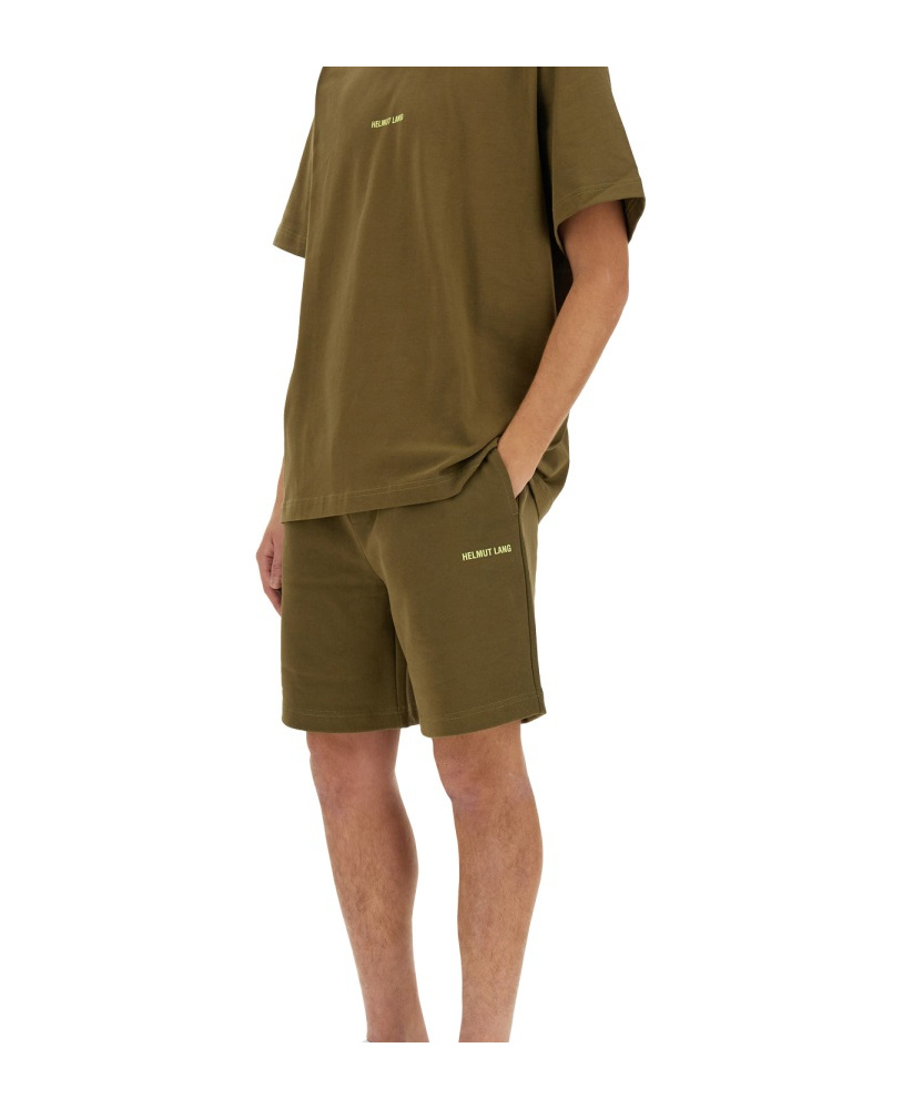 Helmut Lang Logo-print Cotton Shorts