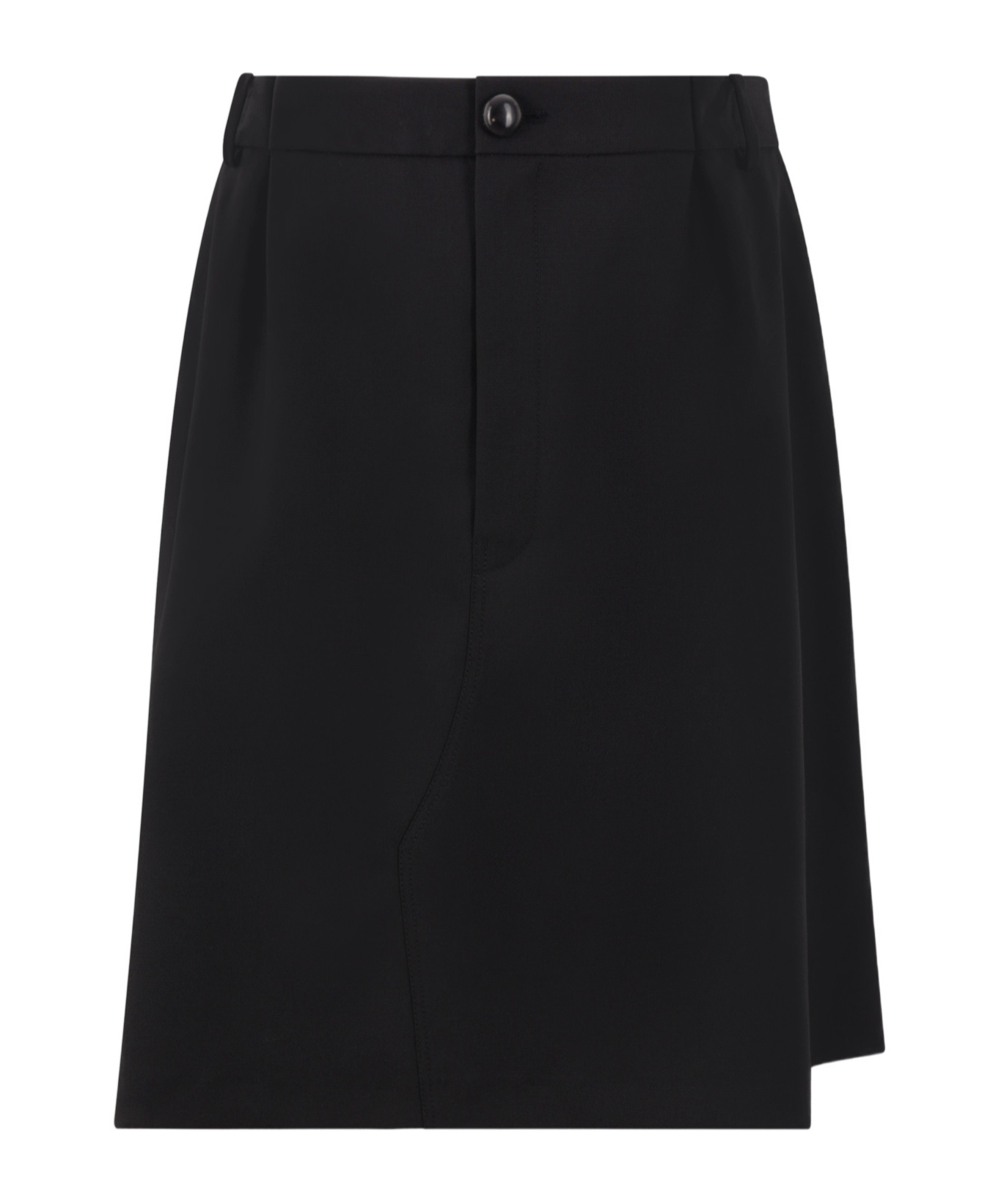 Namacheko Tidan Layered Twill Shorts In Black
