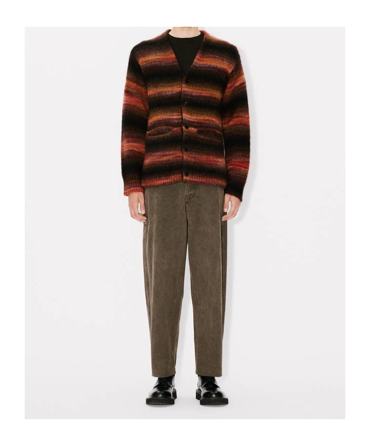 Kenzo V-neck Cardigan Front Pockets In Black