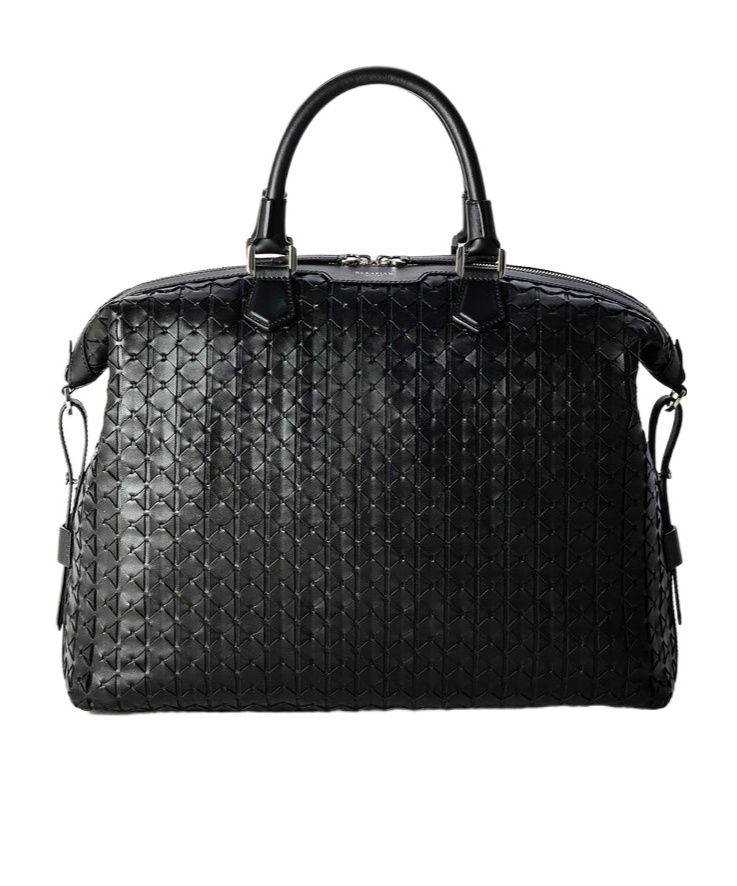 Serapian Double-handle Briefcase In Black